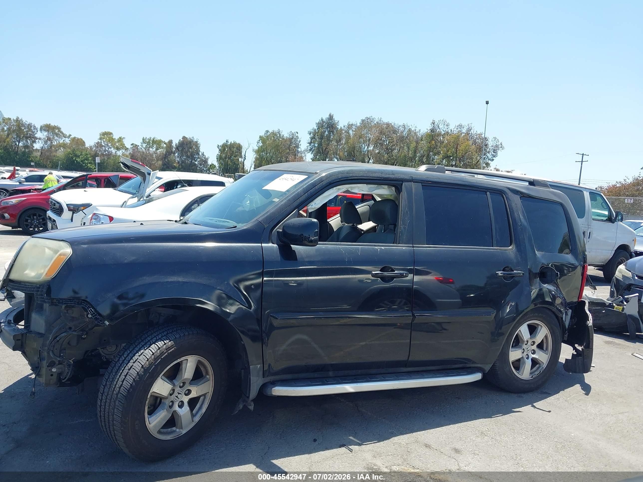 2011 Honda Pilot Ex Black vin: 5FNYF3H45BB007489