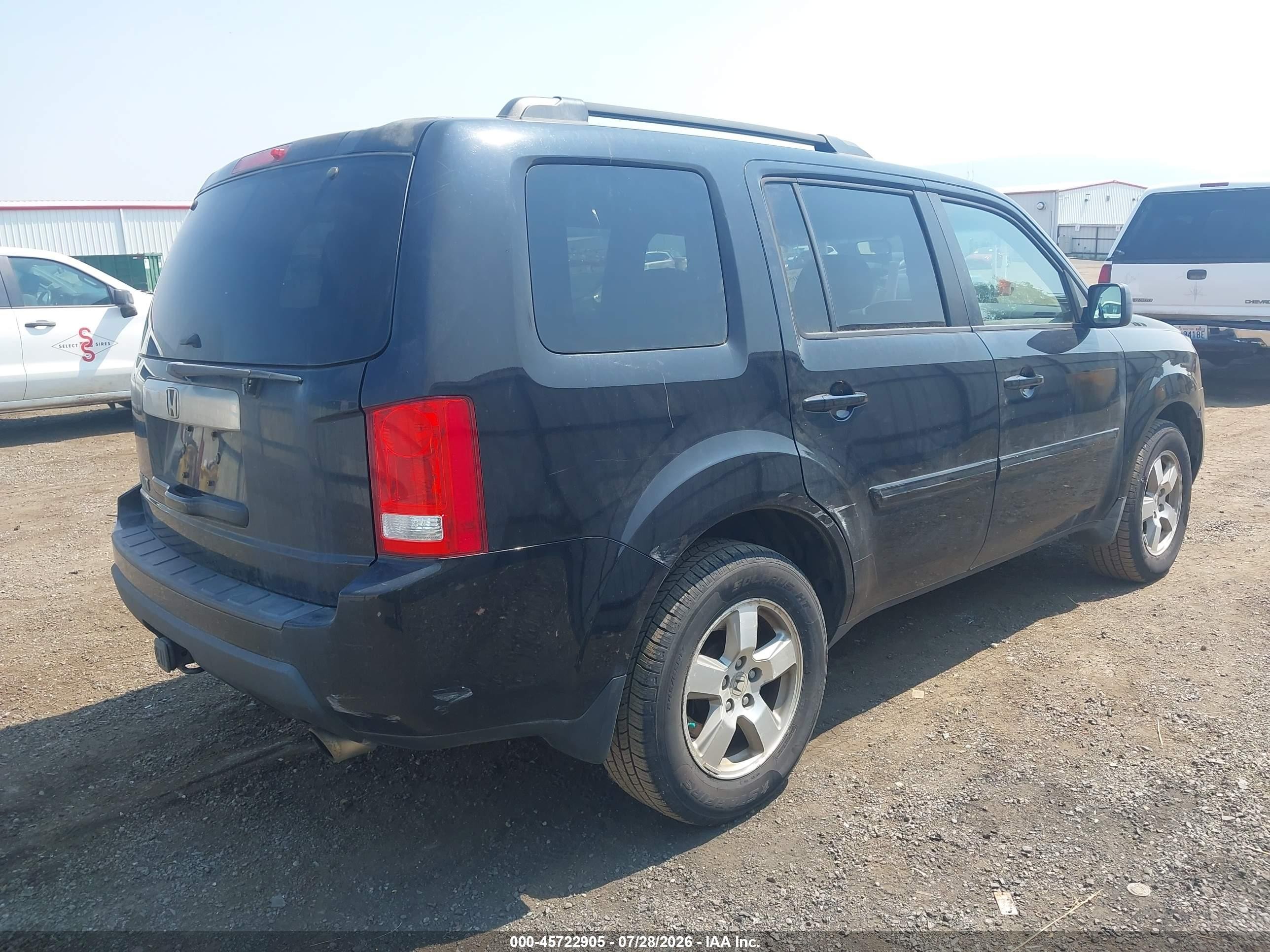 2011 Honda Pilot Ex Black vin: 5FNYF3H45BB021408