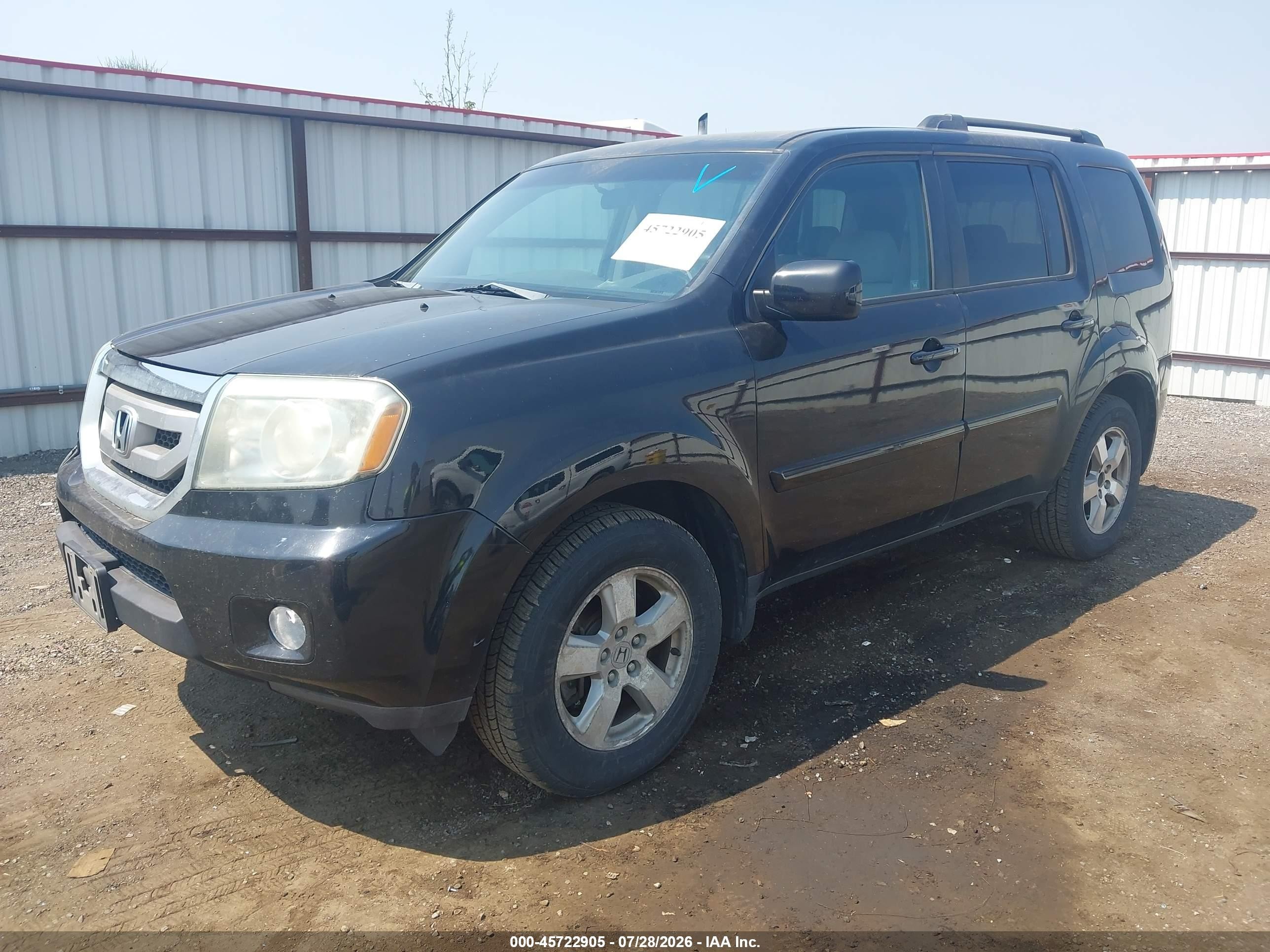 2011 Honda Pilot Ex Black vin: 5FNYF3H45BB021408