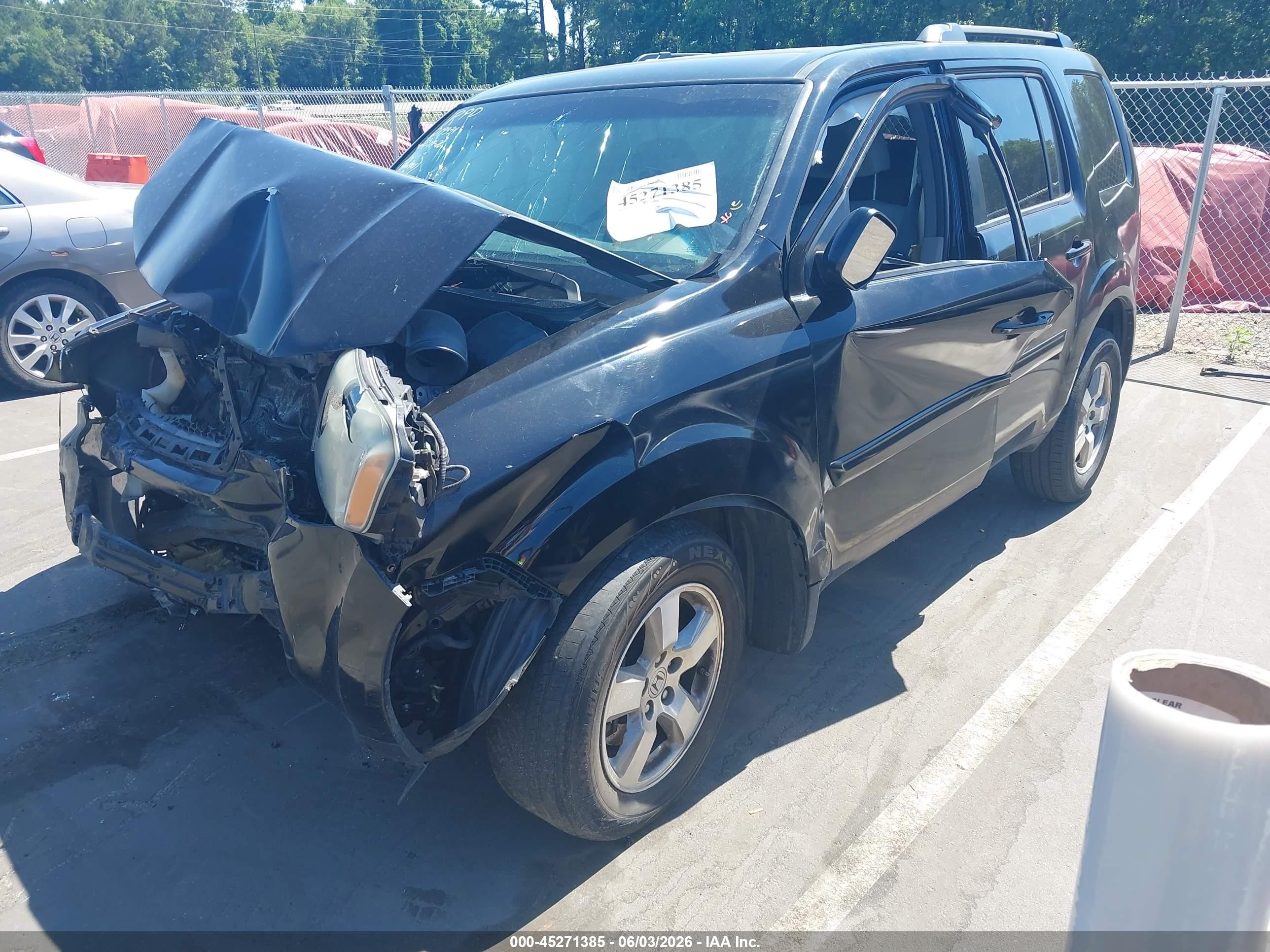 2011 Honda Pilot Ex Black vin: 5FNYF3H45BB053968