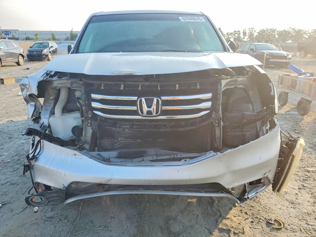 2013 Honda Pilot Ex Silver vin: 5FNYF3H45DB008077