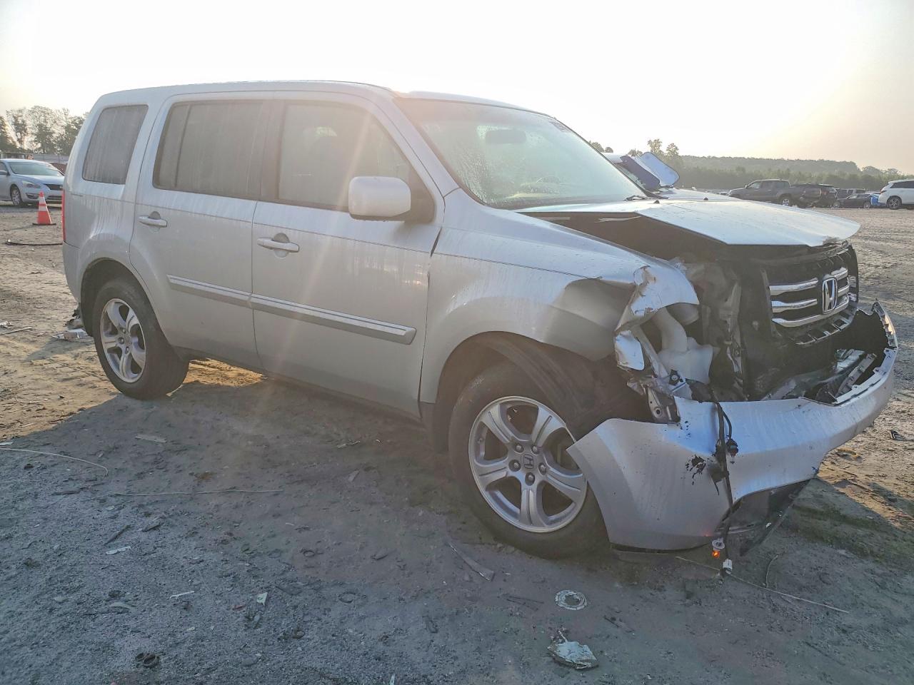 2013 Honda Pilot Ex Silver vin: 5FNYF3H45DB008077