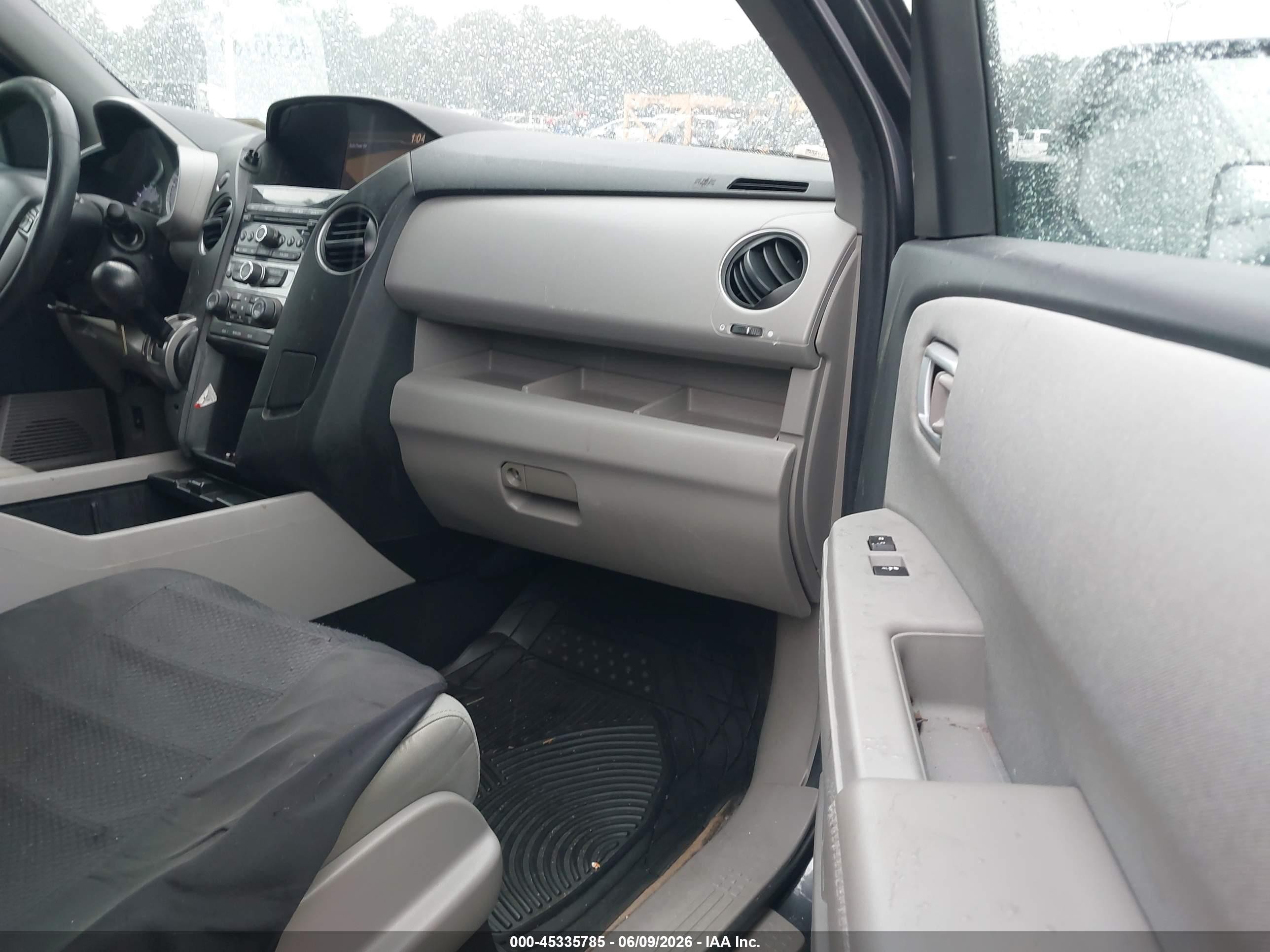 2013 Honda Pilot Ex Gray vin: 5FNYF3H45DB014557