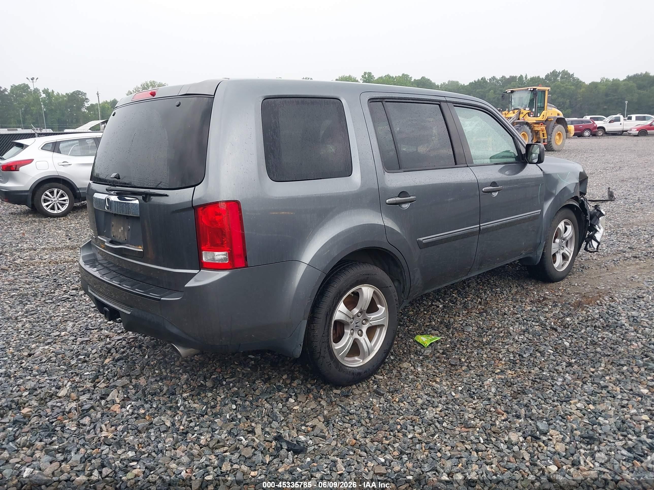 2013 Honda Pilot Ex Gray vin: 5FNYF3H45DB014557