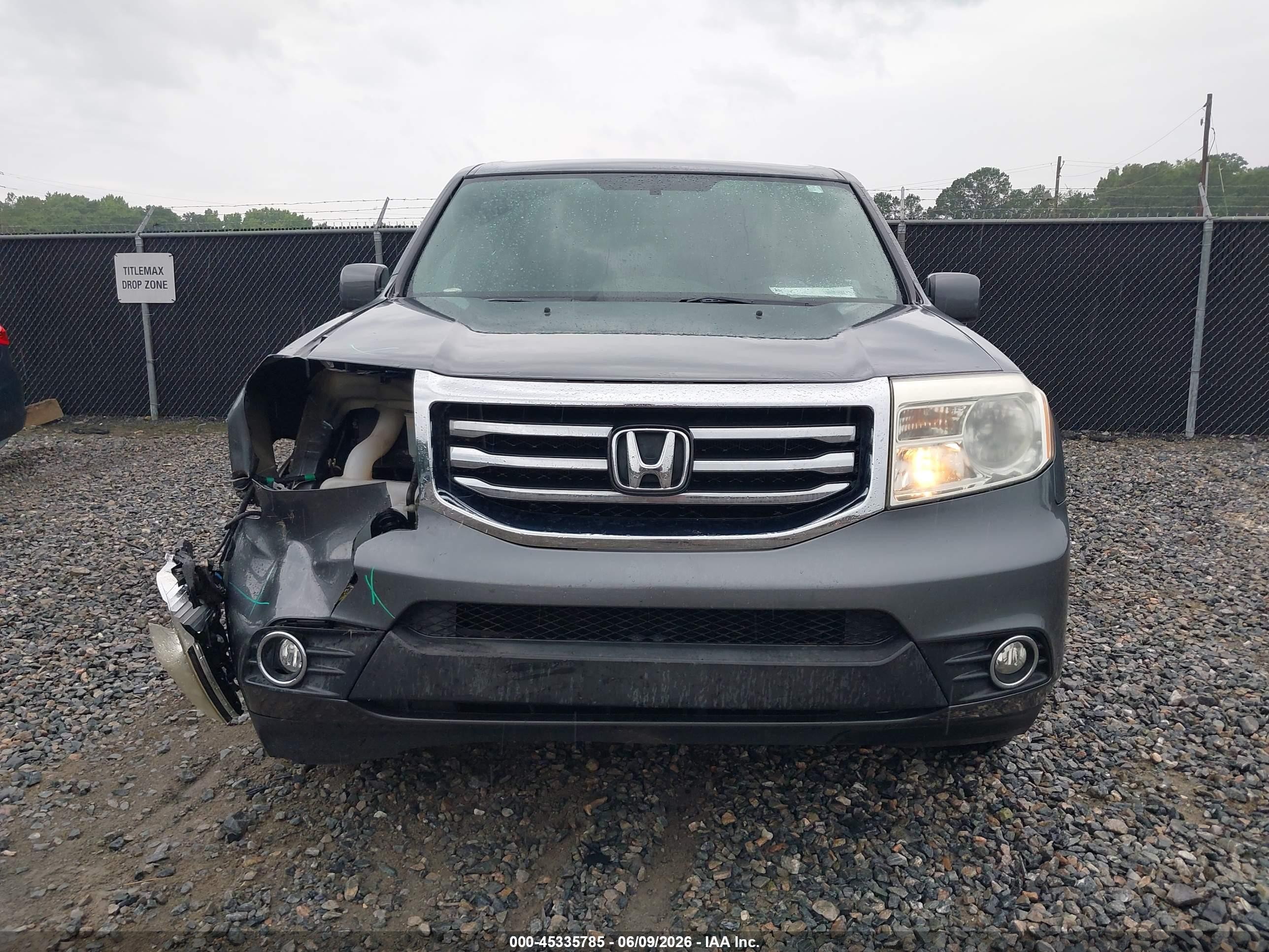 2013 Honda Pilot Ex Gray vin: 5FNYF3H45DB014557