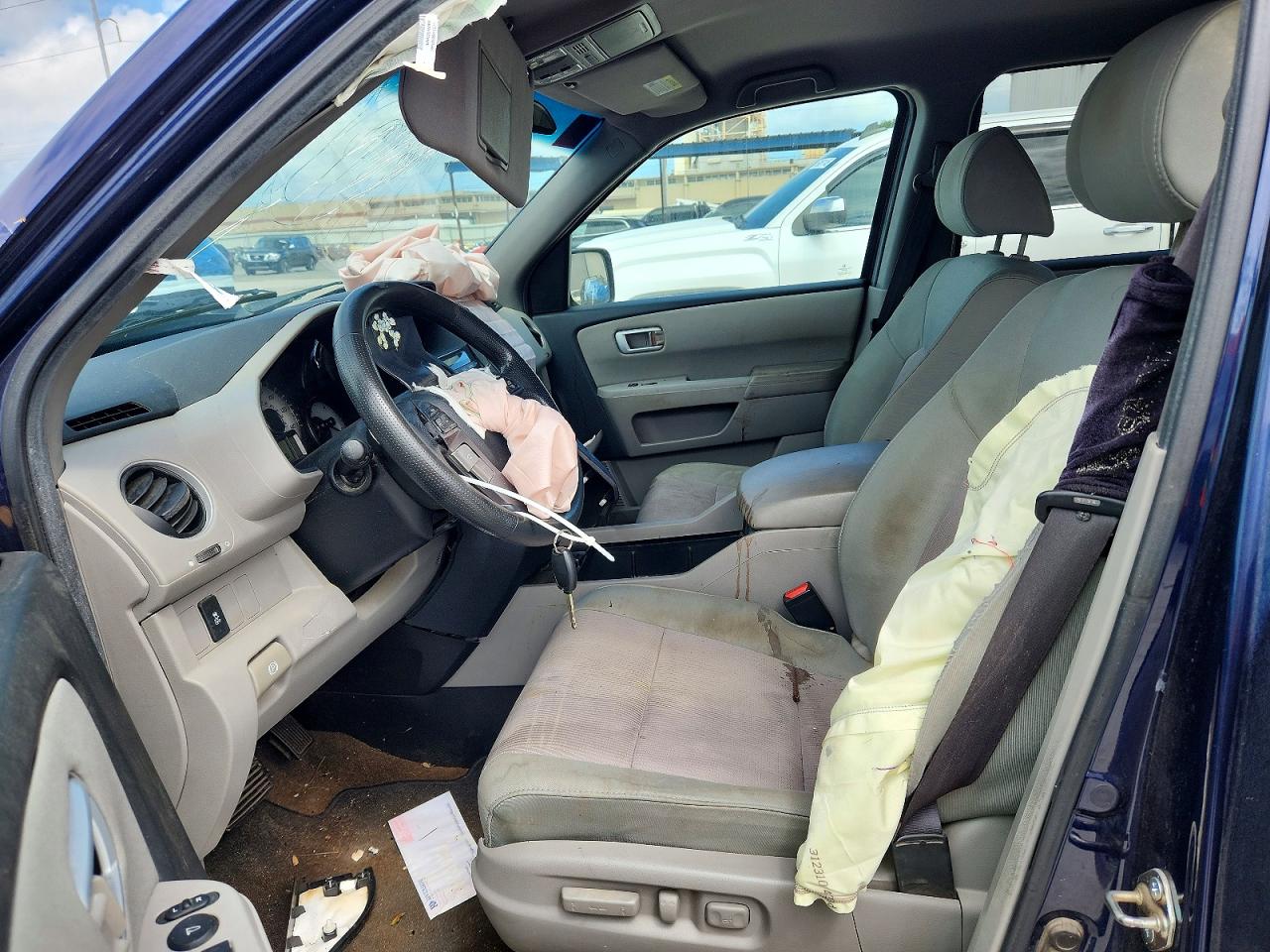 2013 Honda Pilot Ex Blue vin: 5FNYF3H45DB018589
