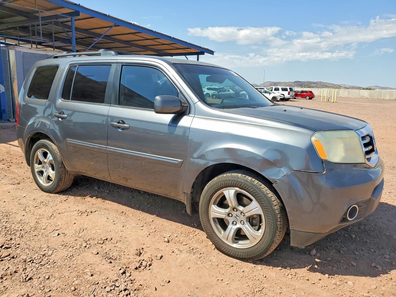 2013 Honda Pilot Ex Gray vin: 5FNYF3H45DB020181