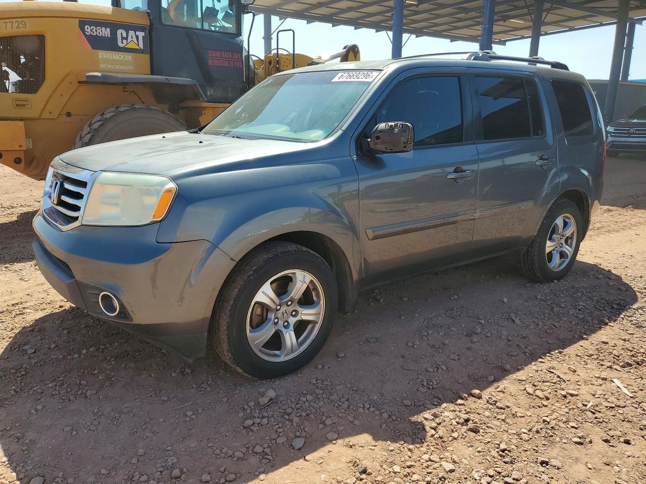 2013 Honda Pilot Ex Gray vin: 5FNYF3H45DB020181