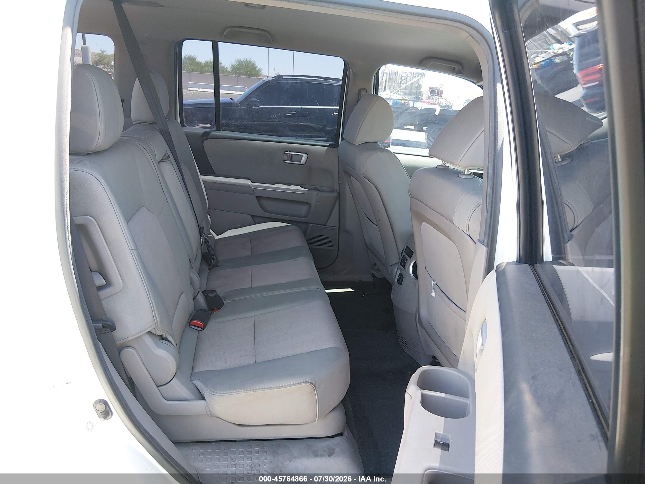 2013 Honda Pilot Ex White vin: 5FNYF3H45DB036879