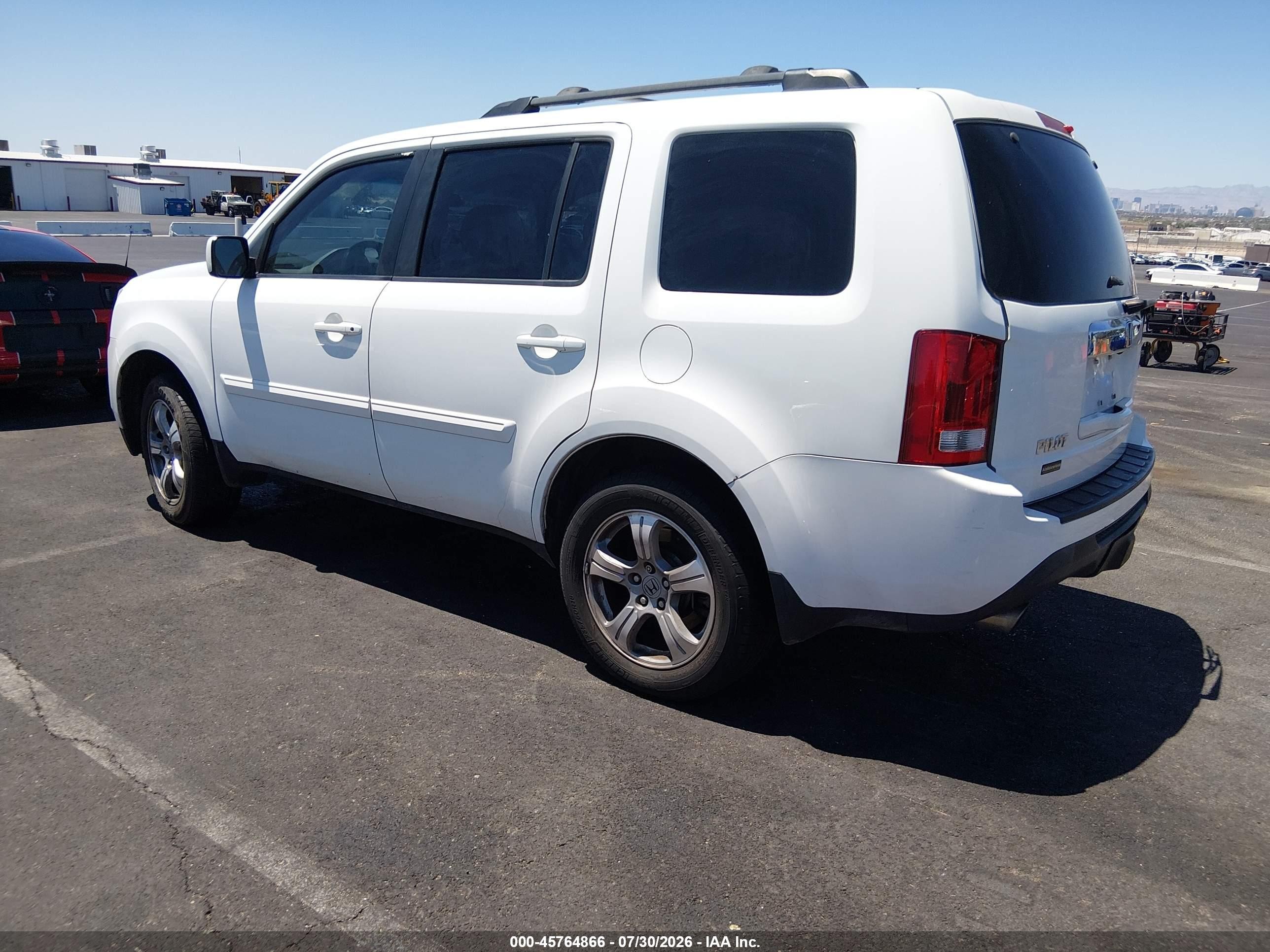 2013 Honda Pilot Ex White vin: 5FNYF3H45DB036879