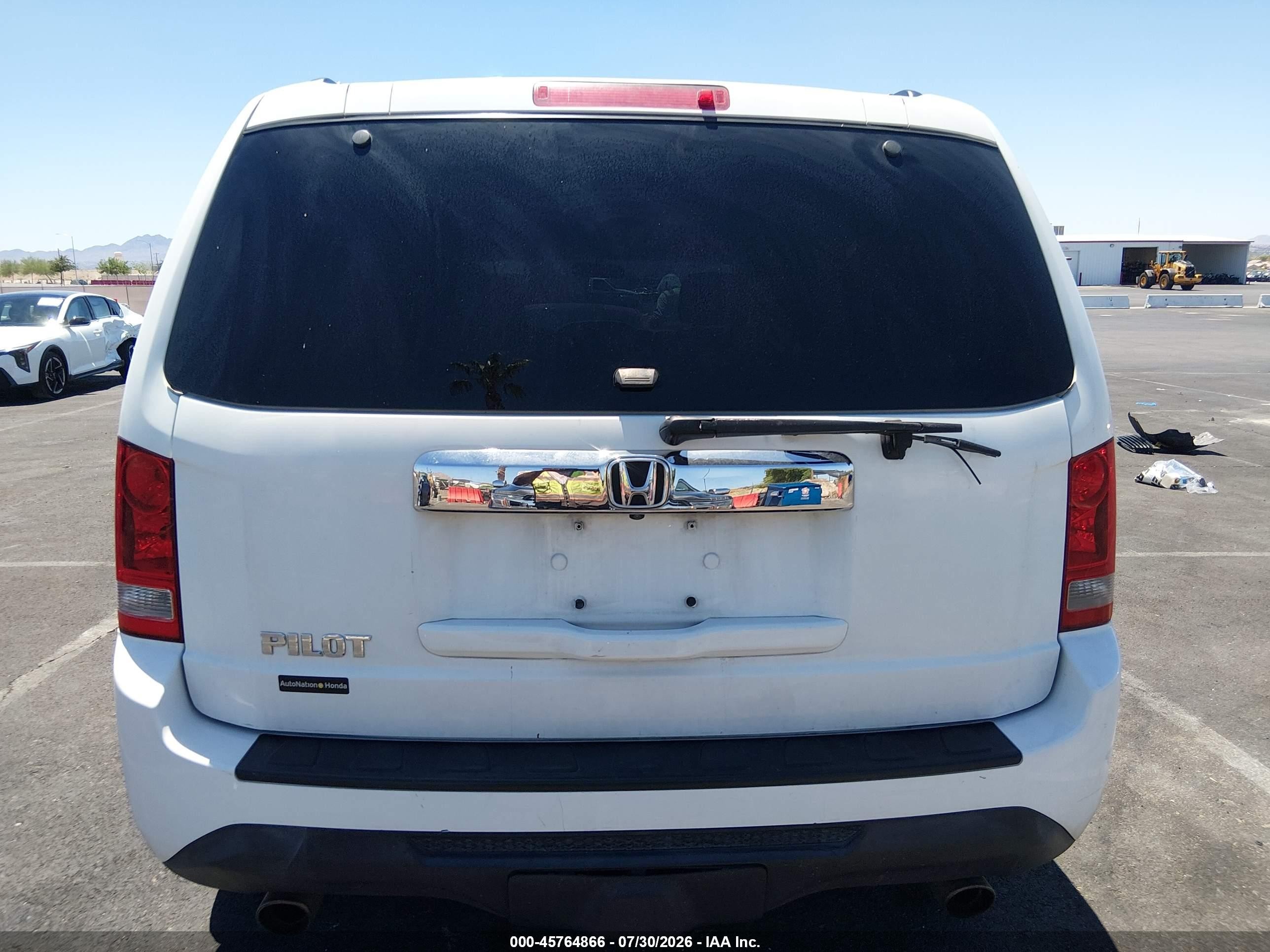 2013 Honda Pilot Ex White vin: 5FNYF3H45DB036879