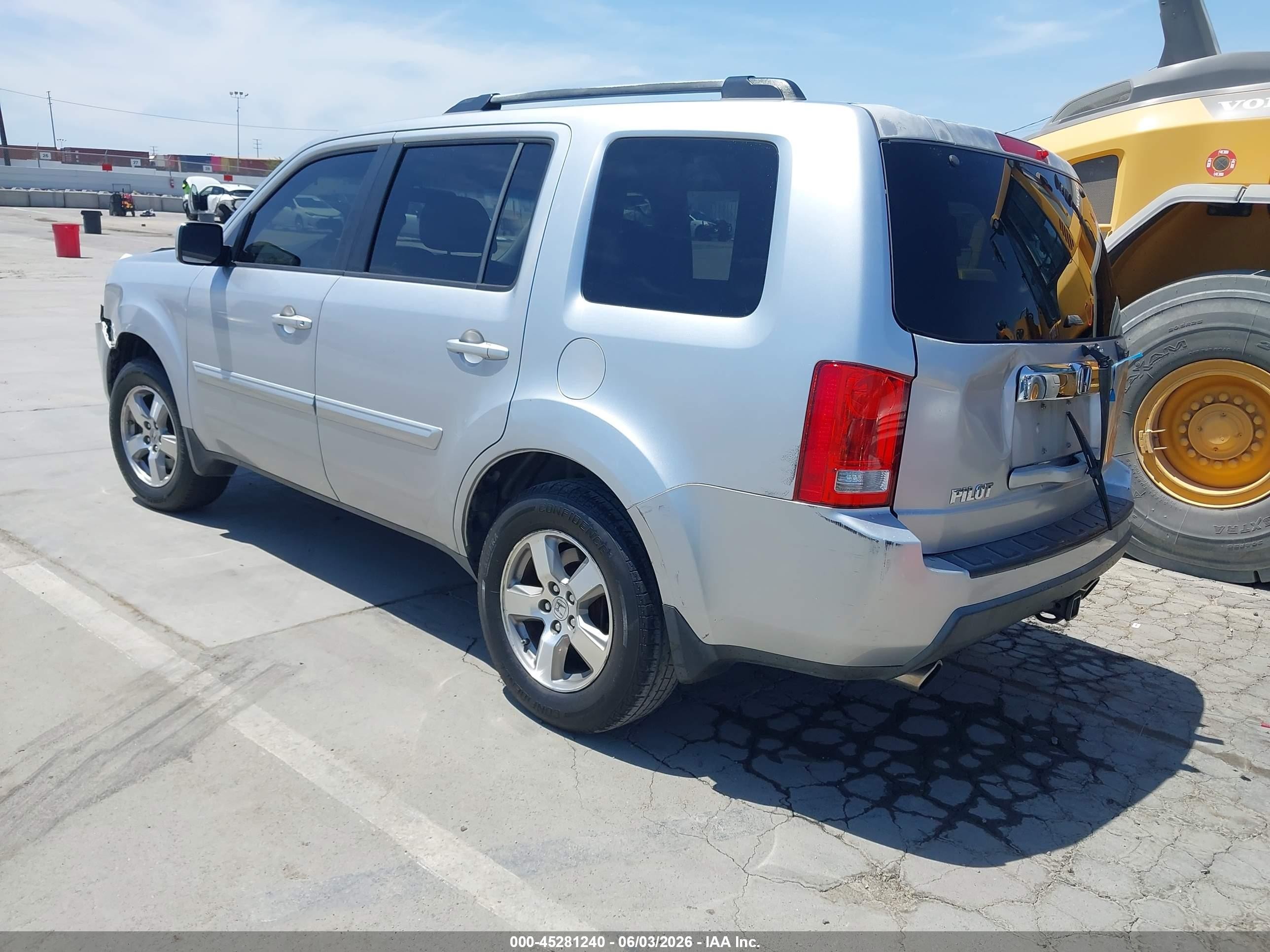 2010 Honda Pilot Ex Silver vin: 5FNYF3H46AB010643