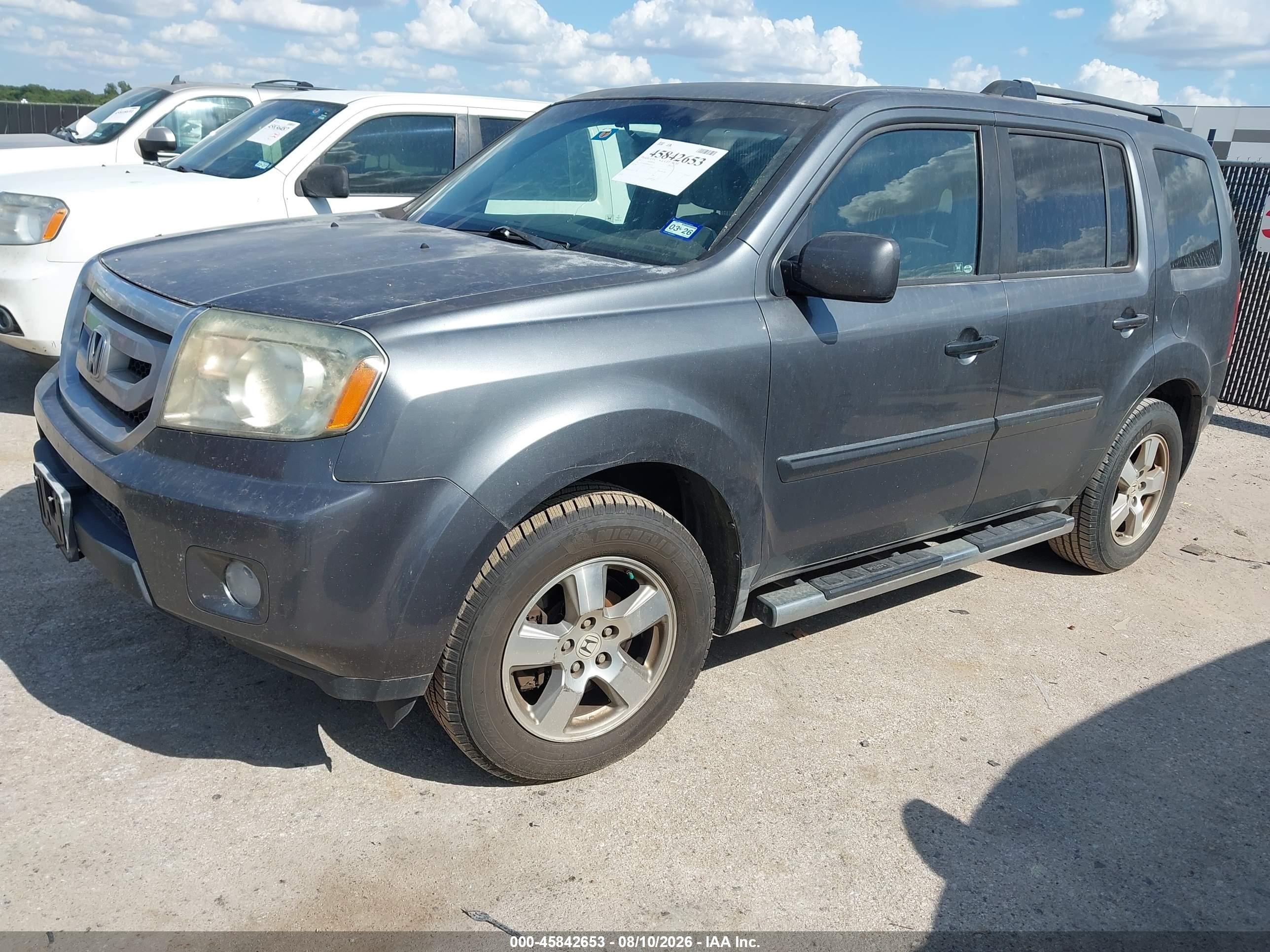 2011 Honda Pilot Ex Gray vin: 5FNYF3H46BB022356