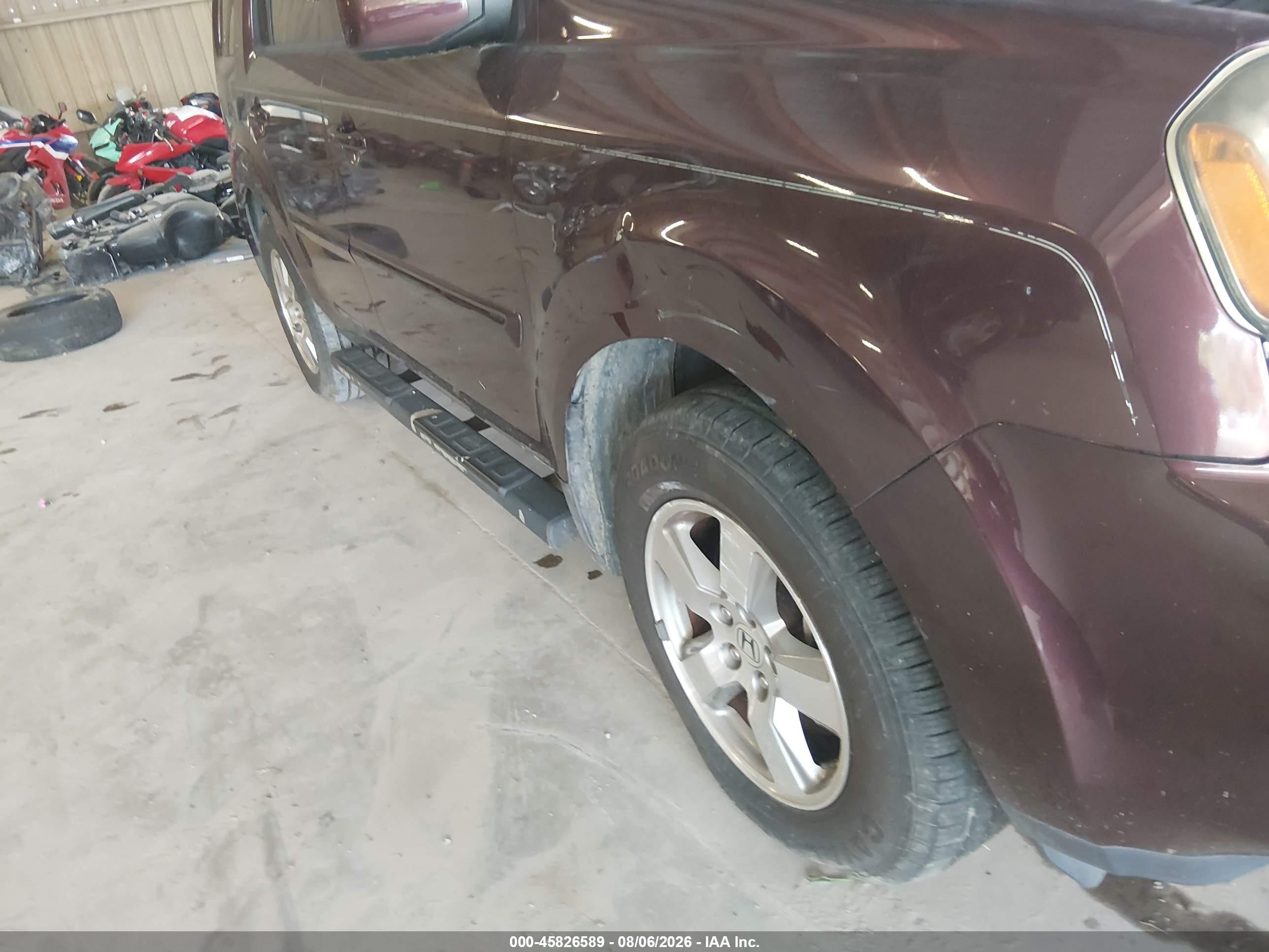 2011 Honda Pilot Ex Maroon vin: 5FNYF3H46BB026116