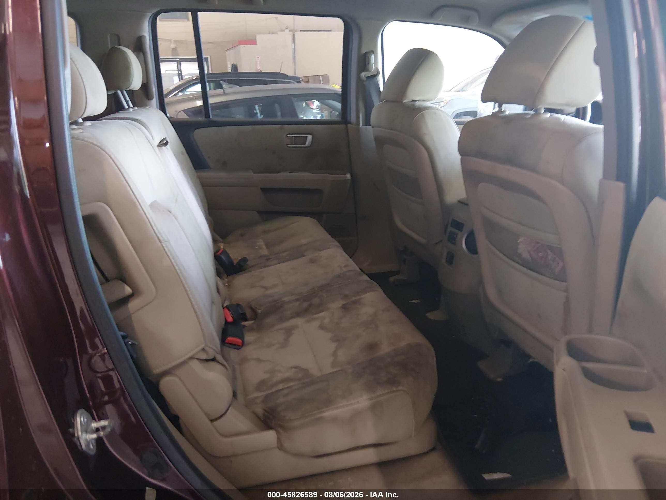 2011 Honda Pilot Ex Maroon vin: 5FNYF3H46BB026116