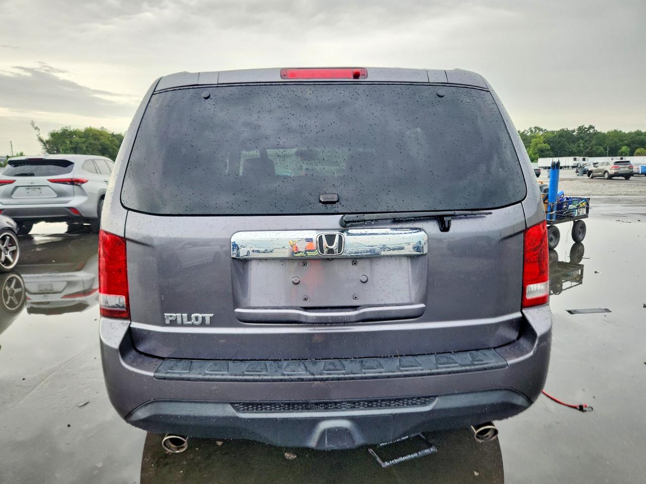 2014 Honda Pilot Ex Gray vin: 5FNYF3H46EB008588