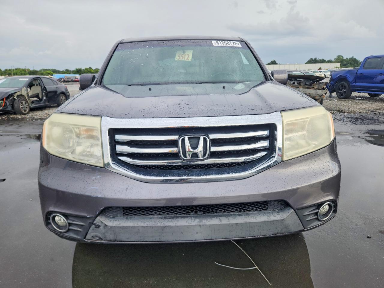 2014 Honda Pilot Ex Gray vin: 5FNYF3H46EB008588
