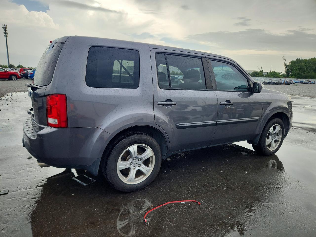 2014 Honda Pilot Ex Gray vin: 5FNYF3H46EB008588