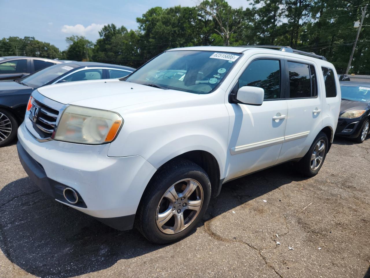 2015 Honda Pilot Ex White vin: 5FNYF3H46FB029992