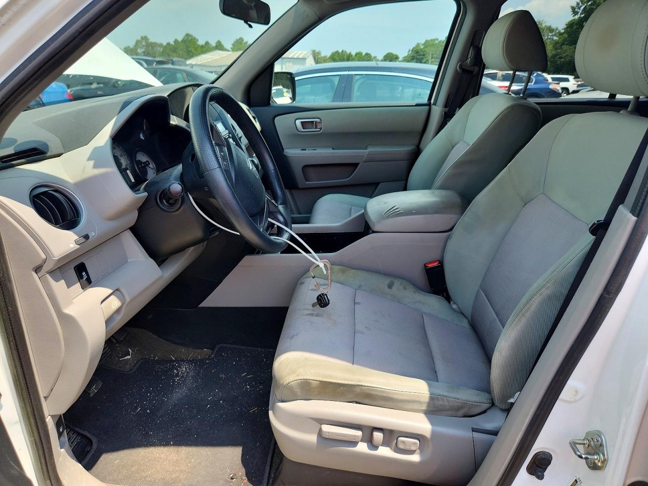 2015 Honda Pilot Ex White vin: 5FNYF3H46FB029992