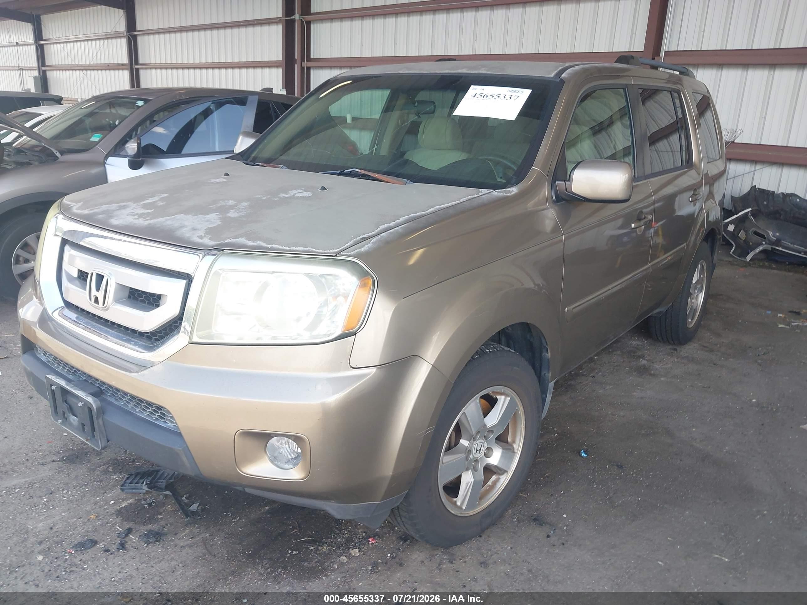2011 Honda Pilot Ex Коричневый vin: 5FNYF3H47BB001404