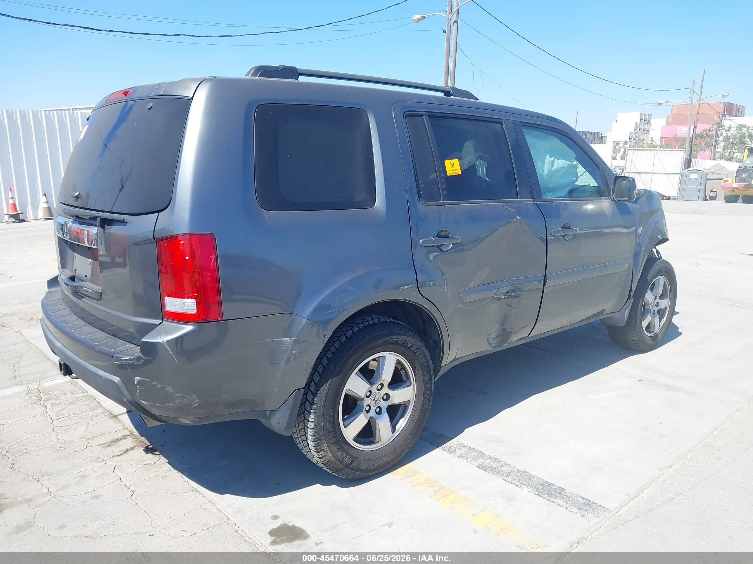 2011 Honda Pilot Ex Gray vin: 5FNYF3H47BB022396