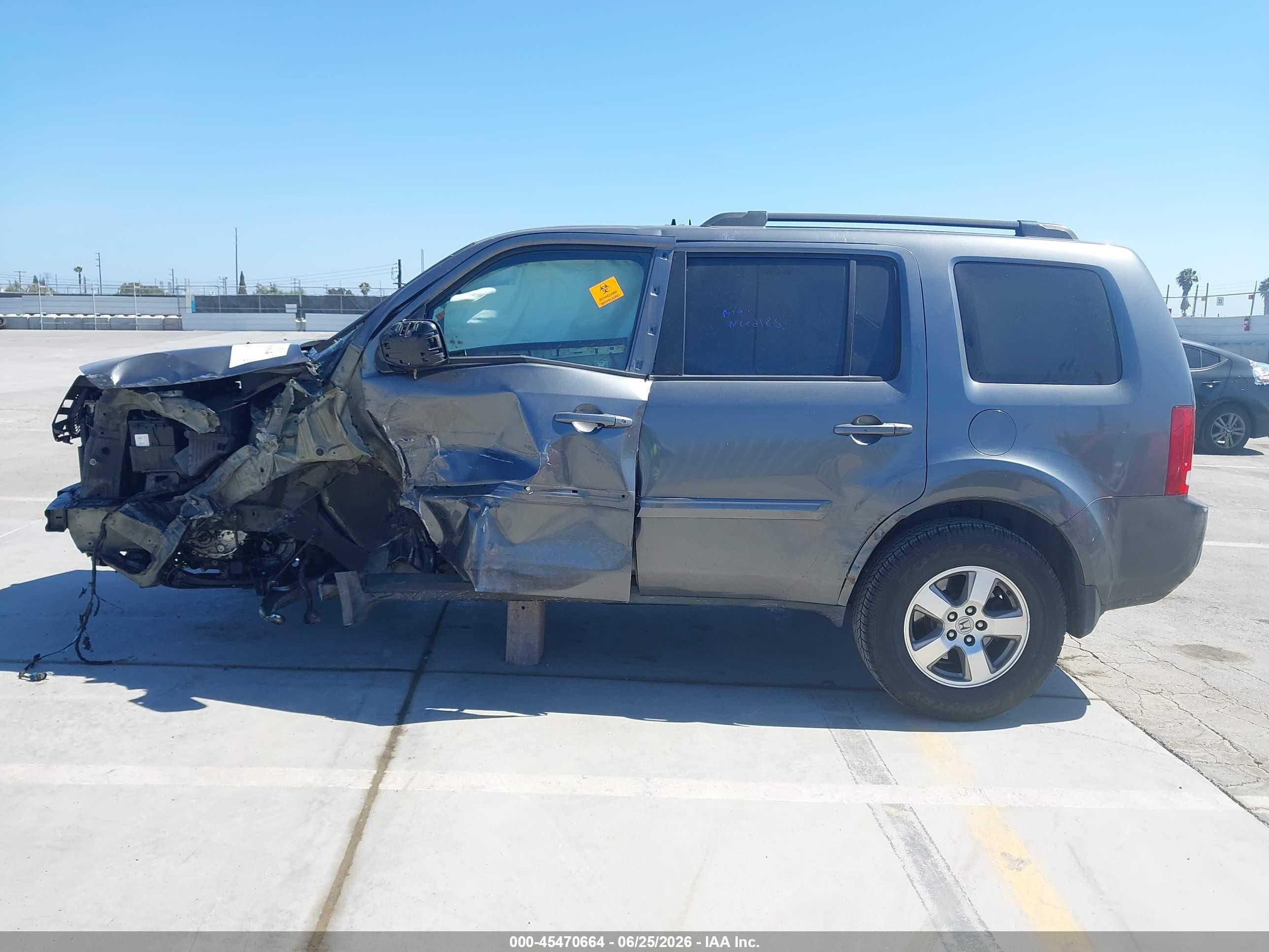 2011 Honda Pilot Ex Gray vin: 5FNYF3H47BB022396