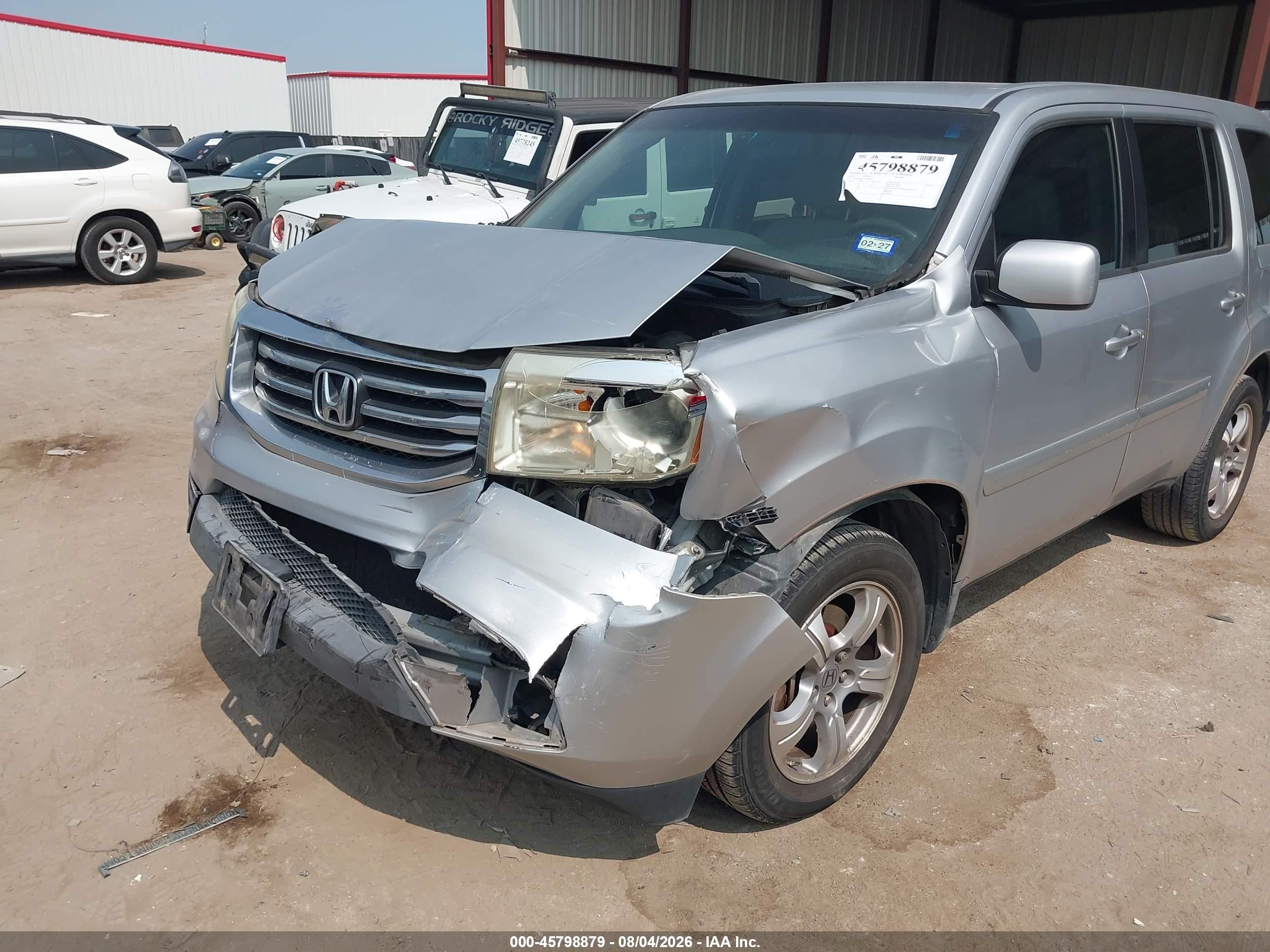 2012 Honda Pilot Ex Silver vin: 5FNYF3H47CB006023
