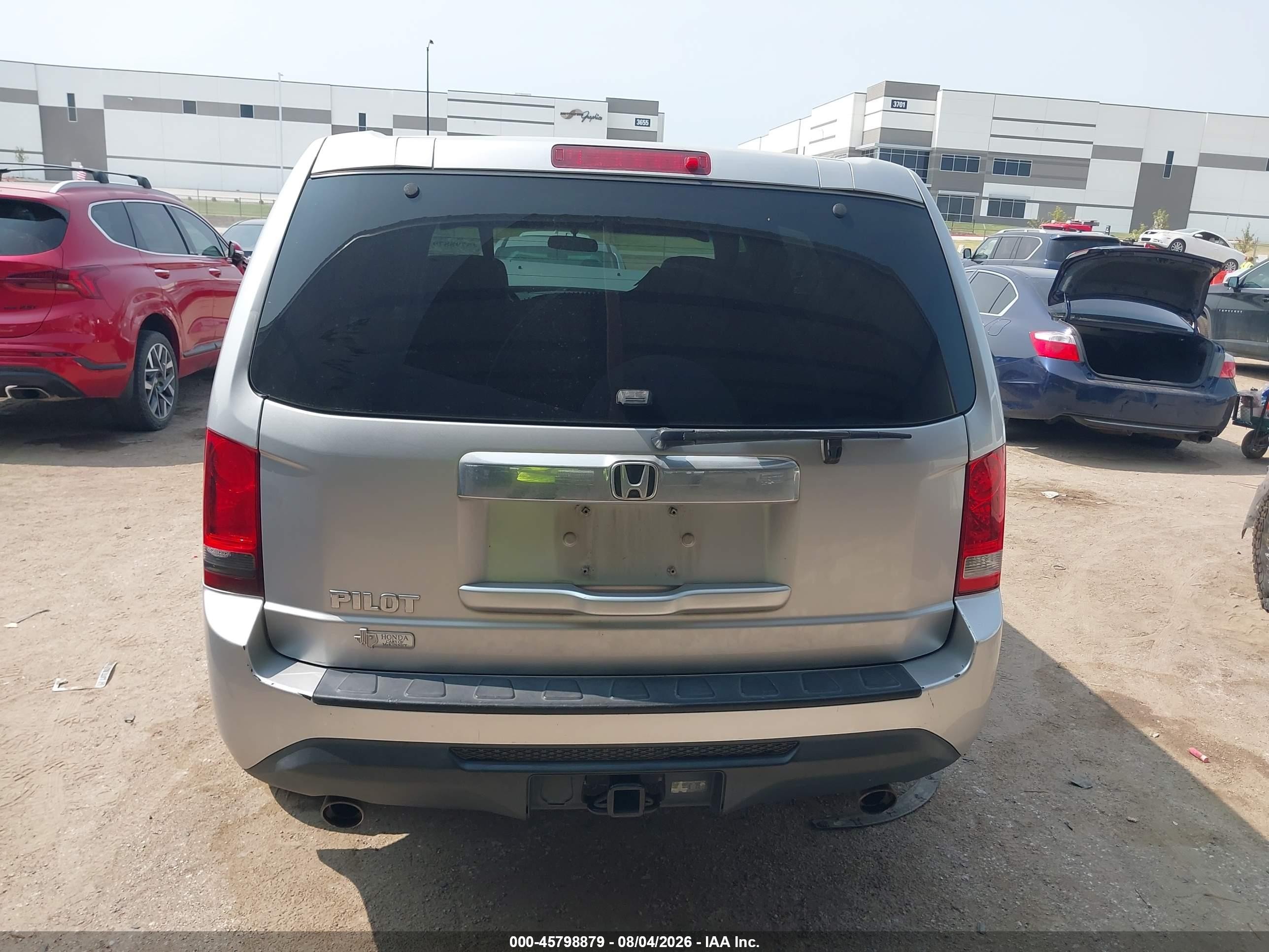 2012 Honda Pilot Ex Silver vin: 5FNYF3H47CB006023