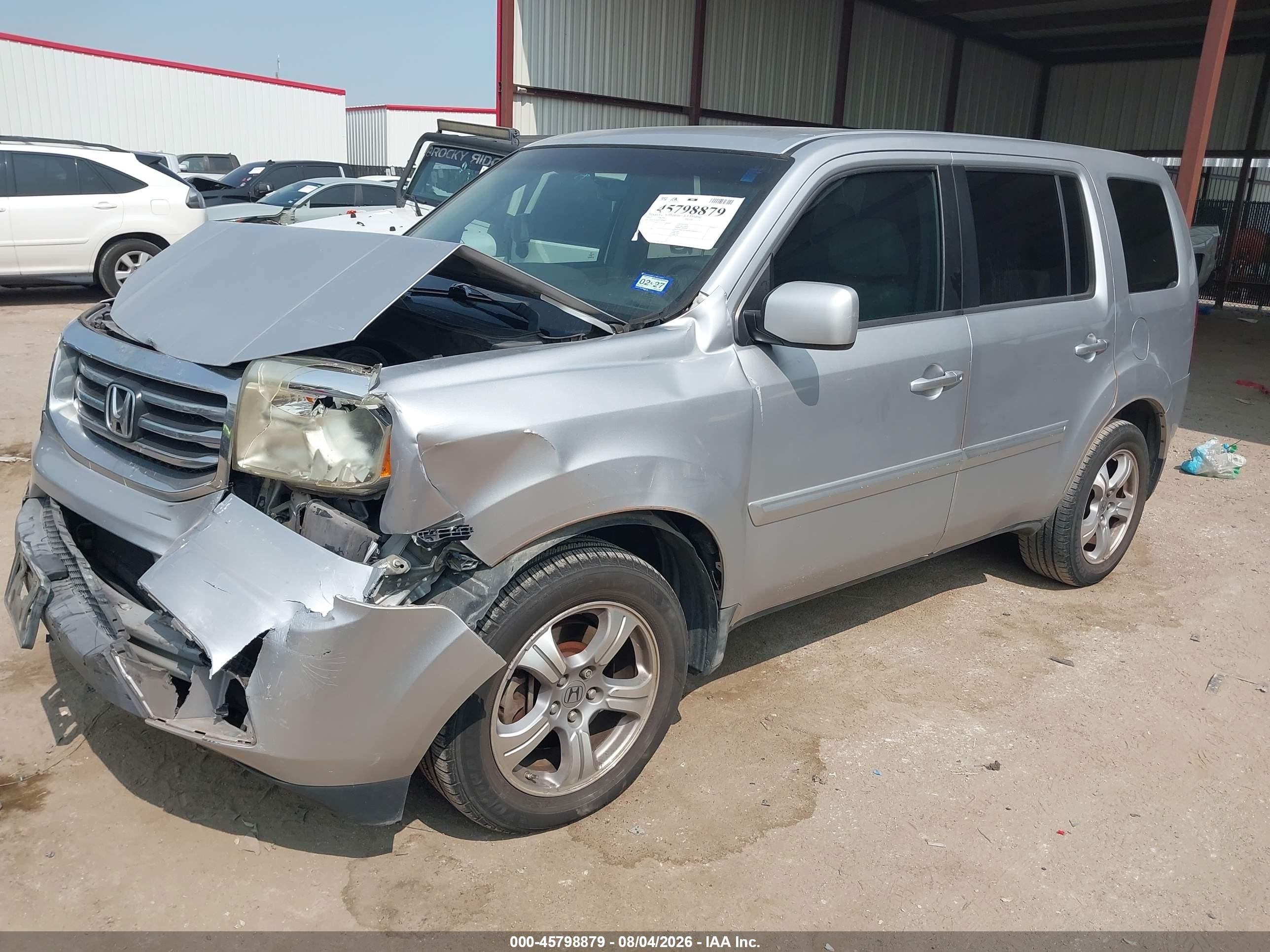 2012 Honda Pilot Ex Silver vin: 5FNYF3H47CB006023
