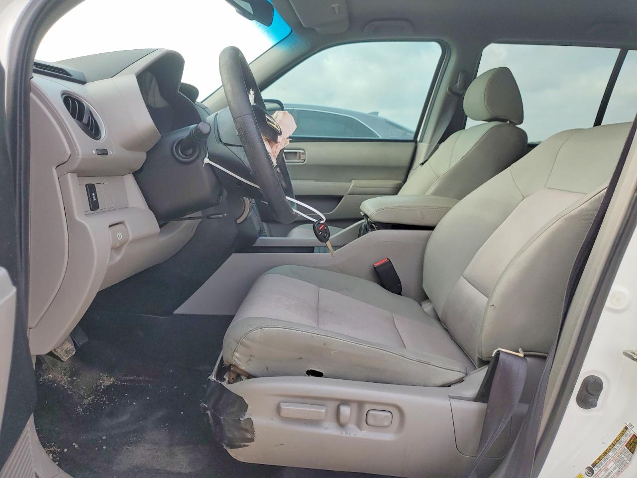 2012 Honda Pilot Ex White vin: 5FNYF3H47CB025266