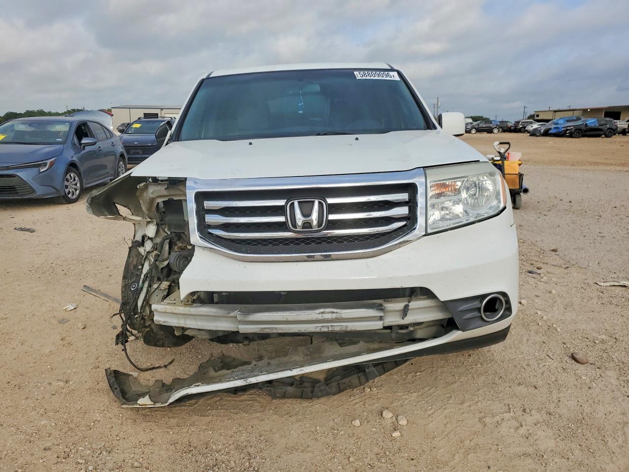 2012 Honda Pilot Ex White vin: 5FNYF3H47CB025266