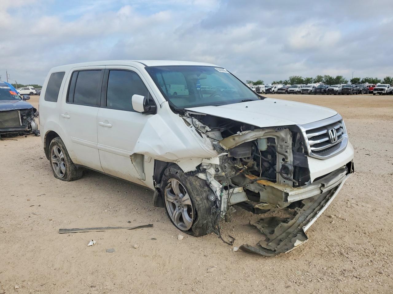 2012 Honda Pilot Ex White vin: 5FNYF3H47CB025266