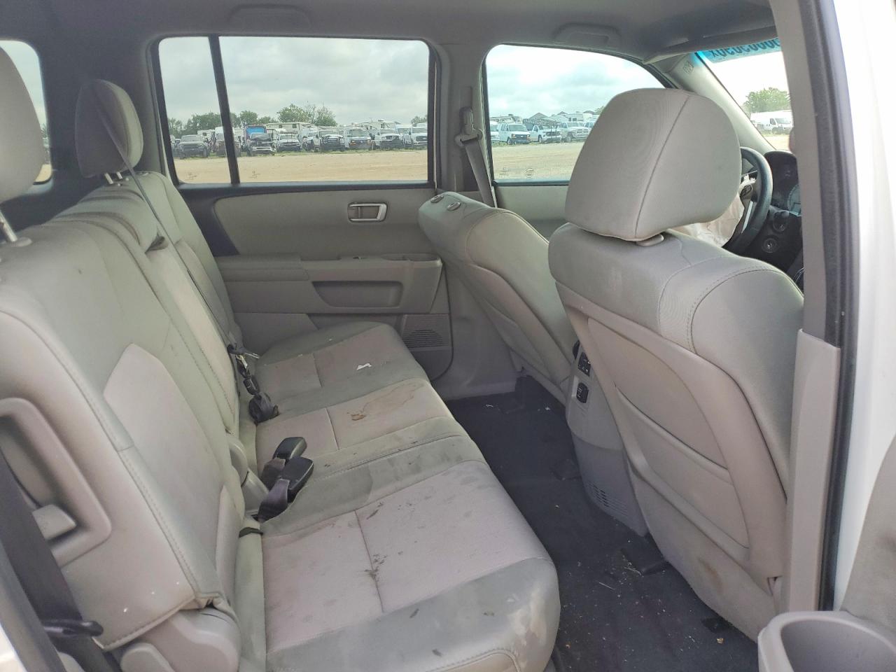 2012 Honda Pilot Ex White vin: 5FNYF3H47CB025266