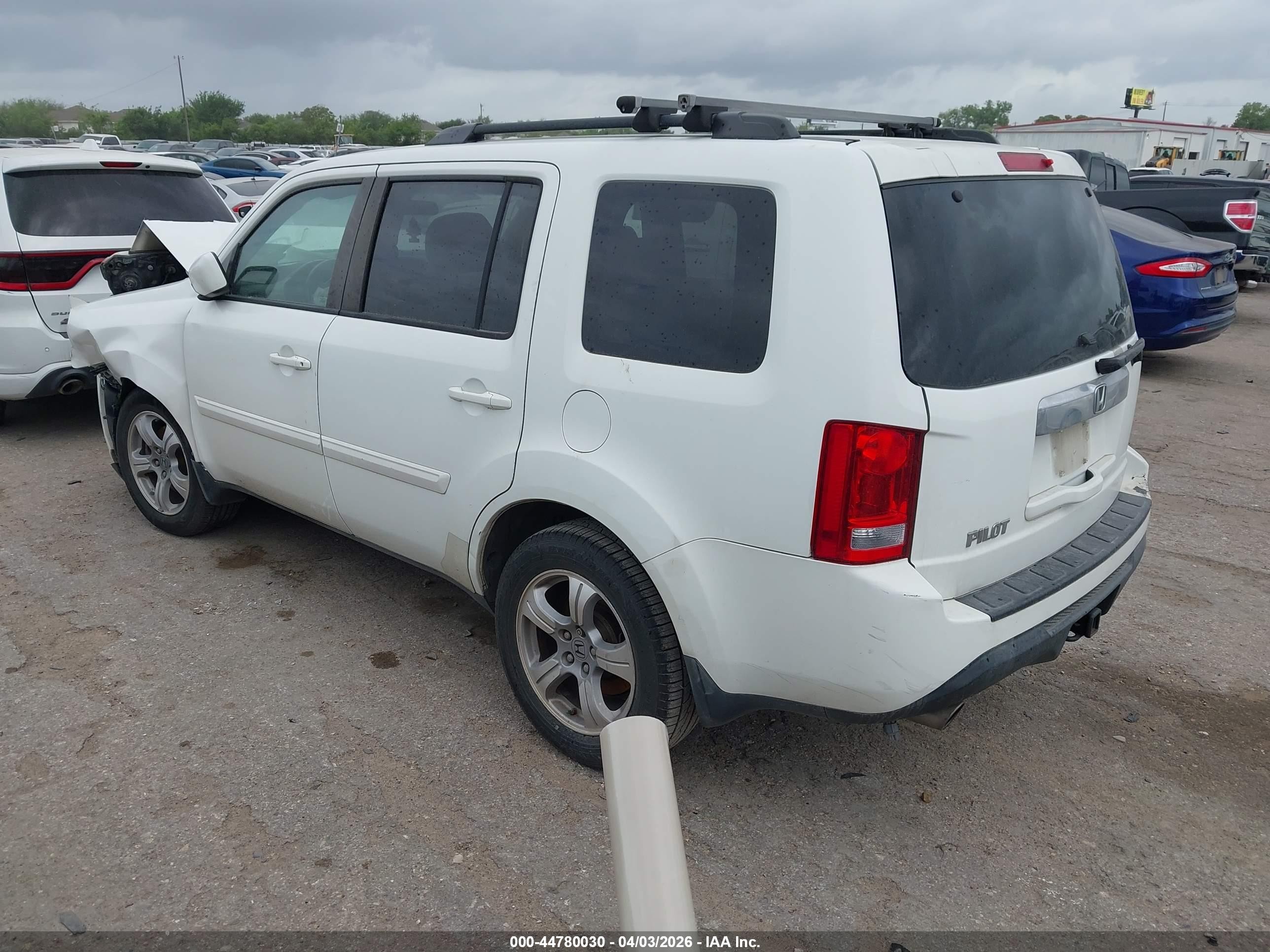 2012 Honda Pilot Ex White vin: 5FNYF3H47CB043413