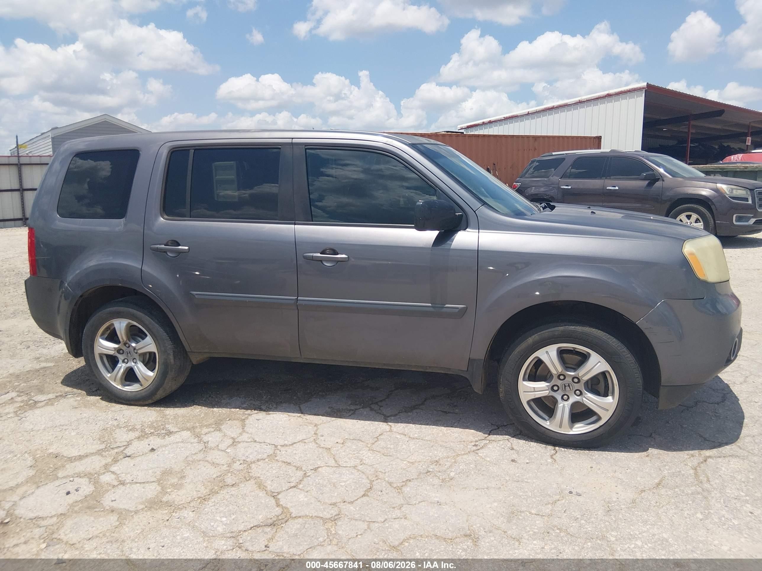 2014 Honda Pilot Ex Gray vin: 5FNYF3H47EB003500