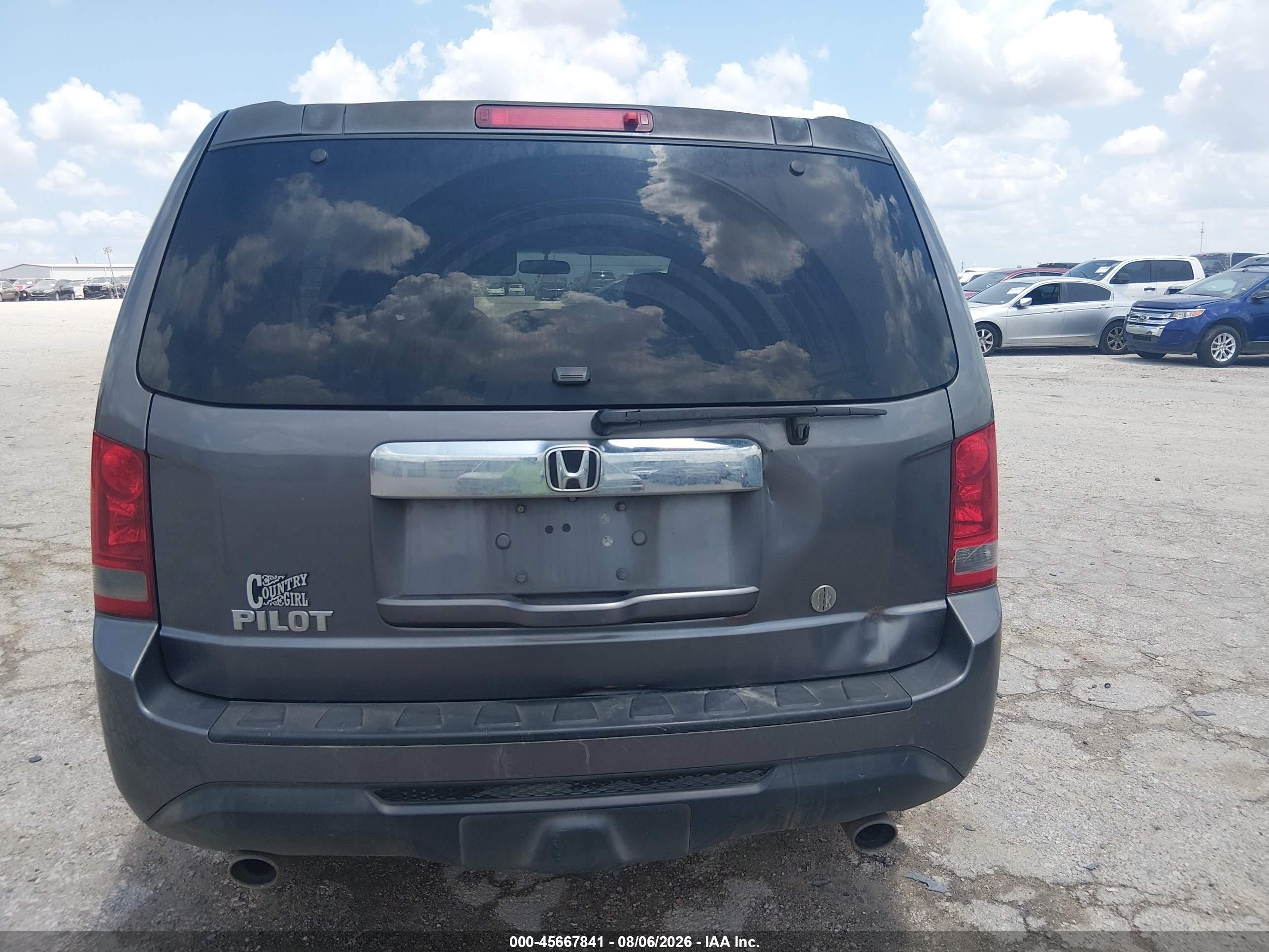 2014 Honda Pilot Ex Gray vin: 5FNYF3H47EB003500