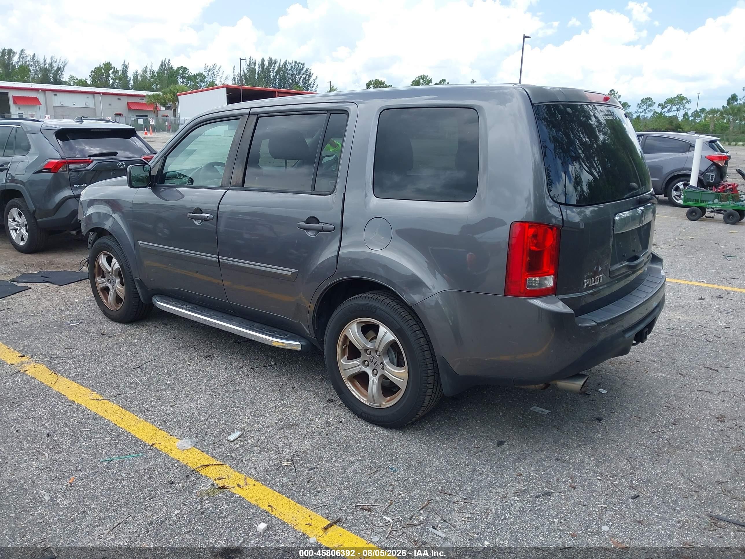 2015 Honda Pilot Ex Gray vin: 5FNYF3H47FB007936