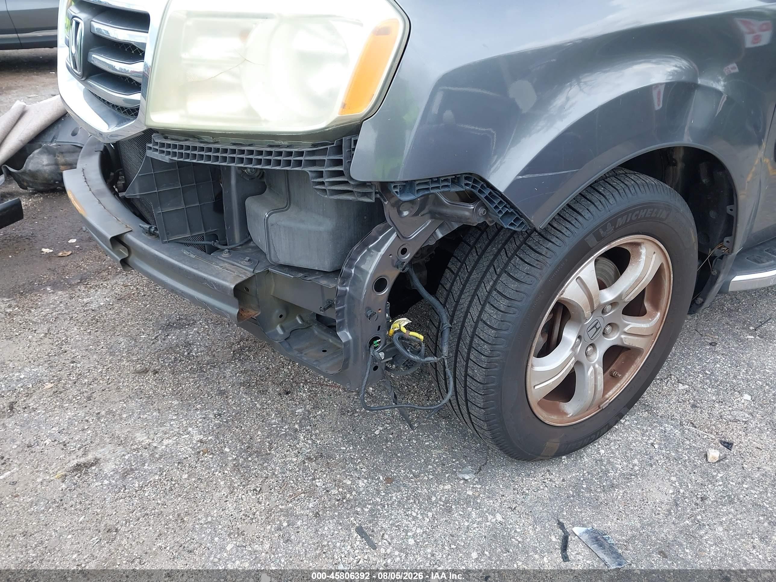2015 Honda Pilot Ex Gray vin: 5FNYF3H47FB007936