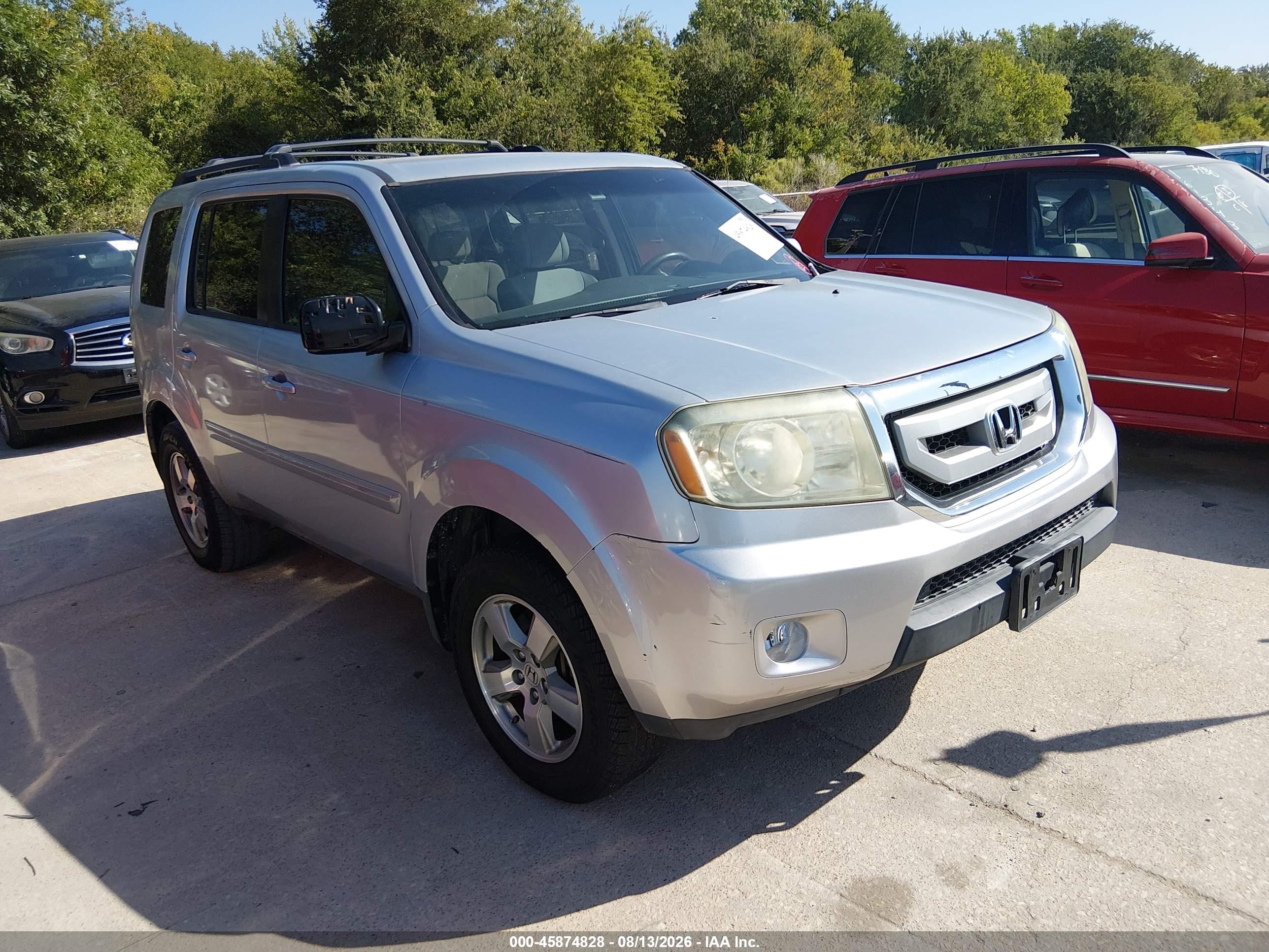 2010 Honda Pilot Ex Silver vin: 5FNYF3H48AB005363