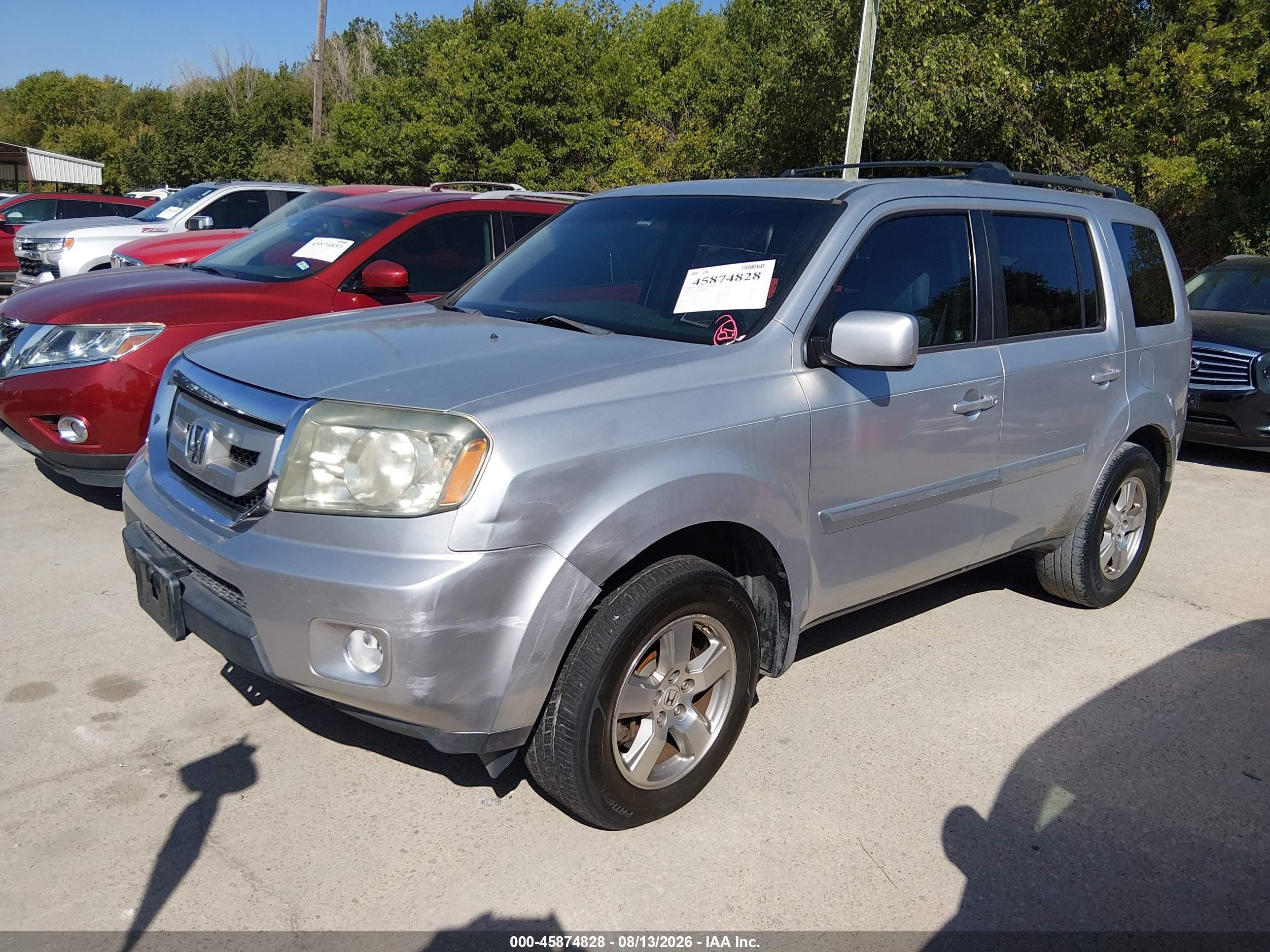 2010 Honda Pilot Ex Silver vin: 5FNYF3H48AB005363