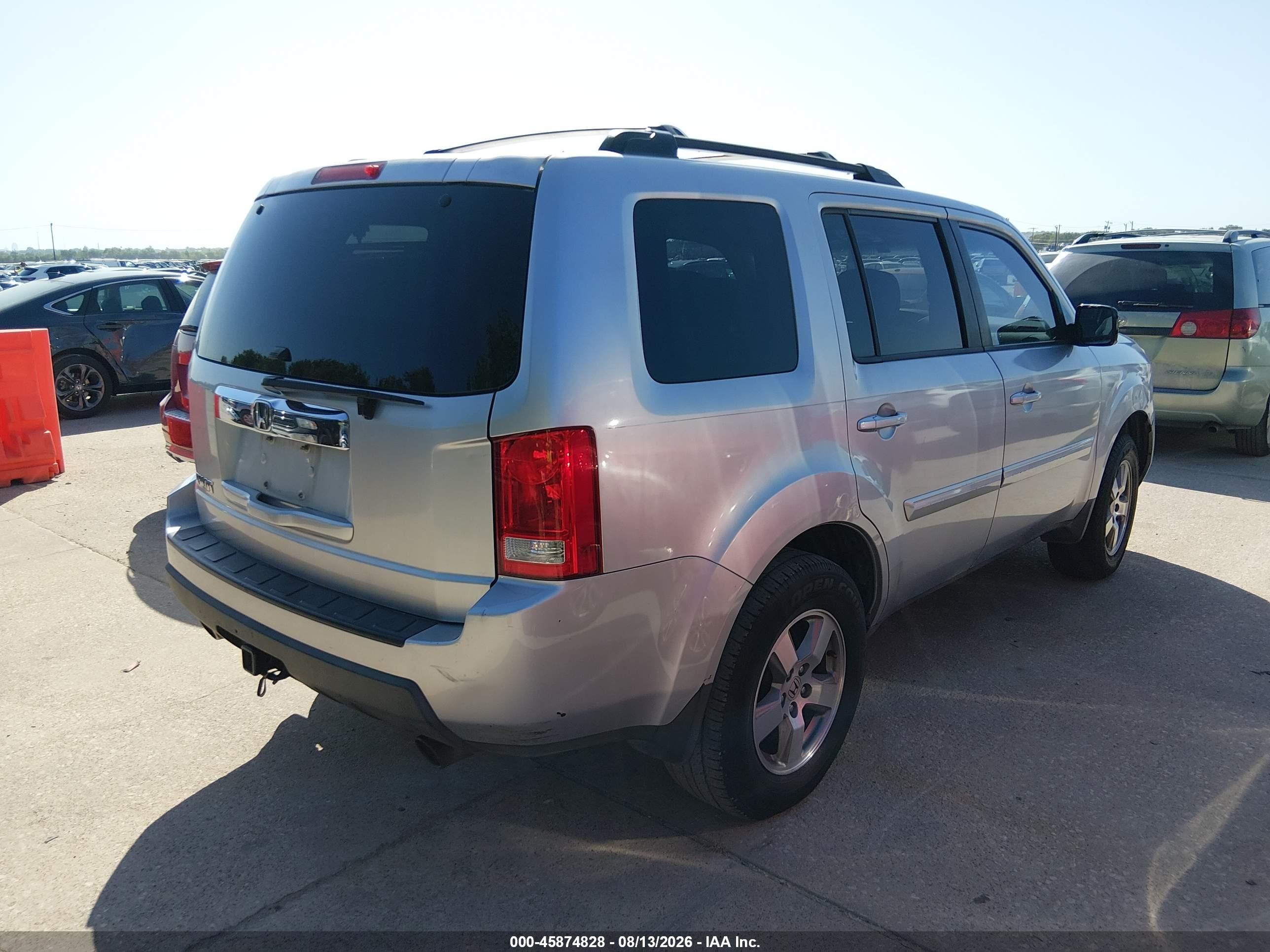 2010 Honda Pilot Ex Silver vin: 5FNYF3H48AB005363