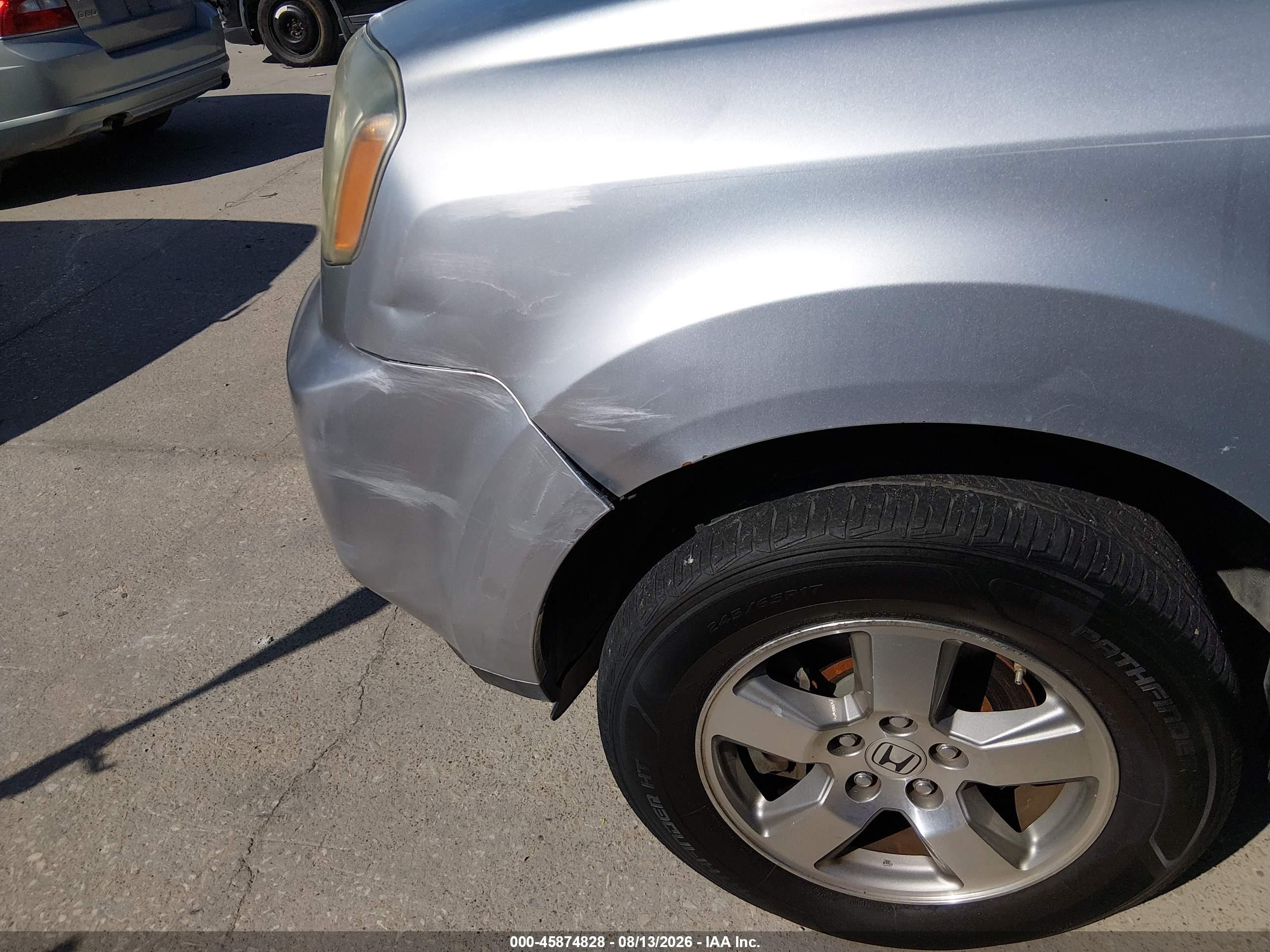 2010 Honda Pilot Ex Silver vin: 5FNYF3H48AB005363