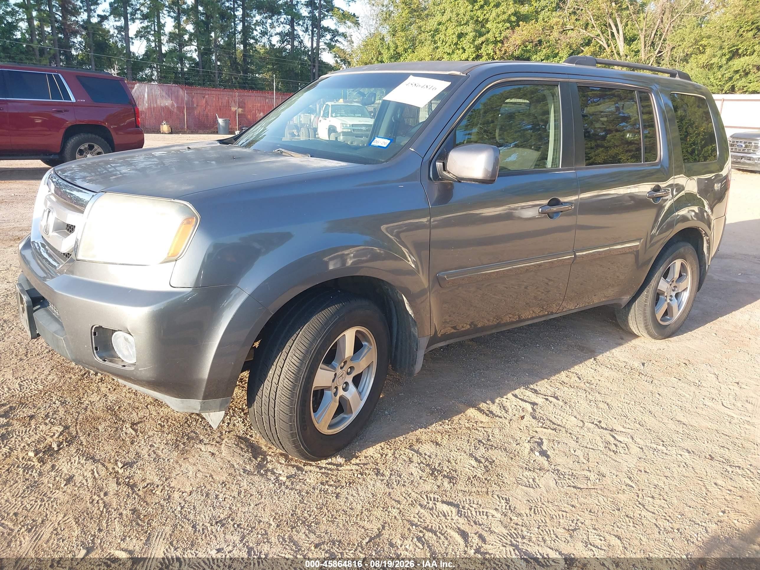 2010 Honda Pilot Ex Gray vin: 5FNYF3H48AB008392