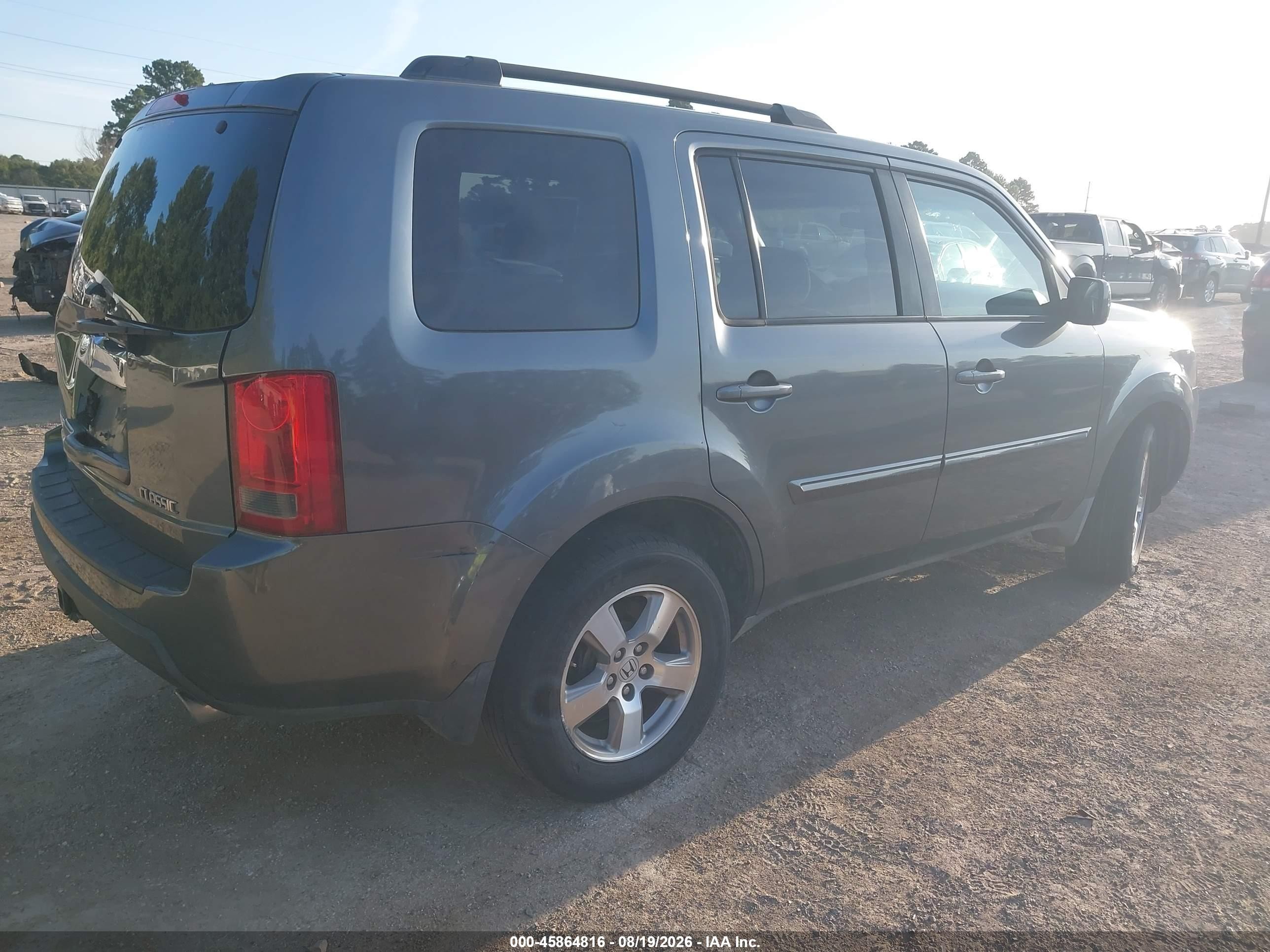 2010 Honda Pilot Ex Gray vin: 5FNYF3H48AB008392