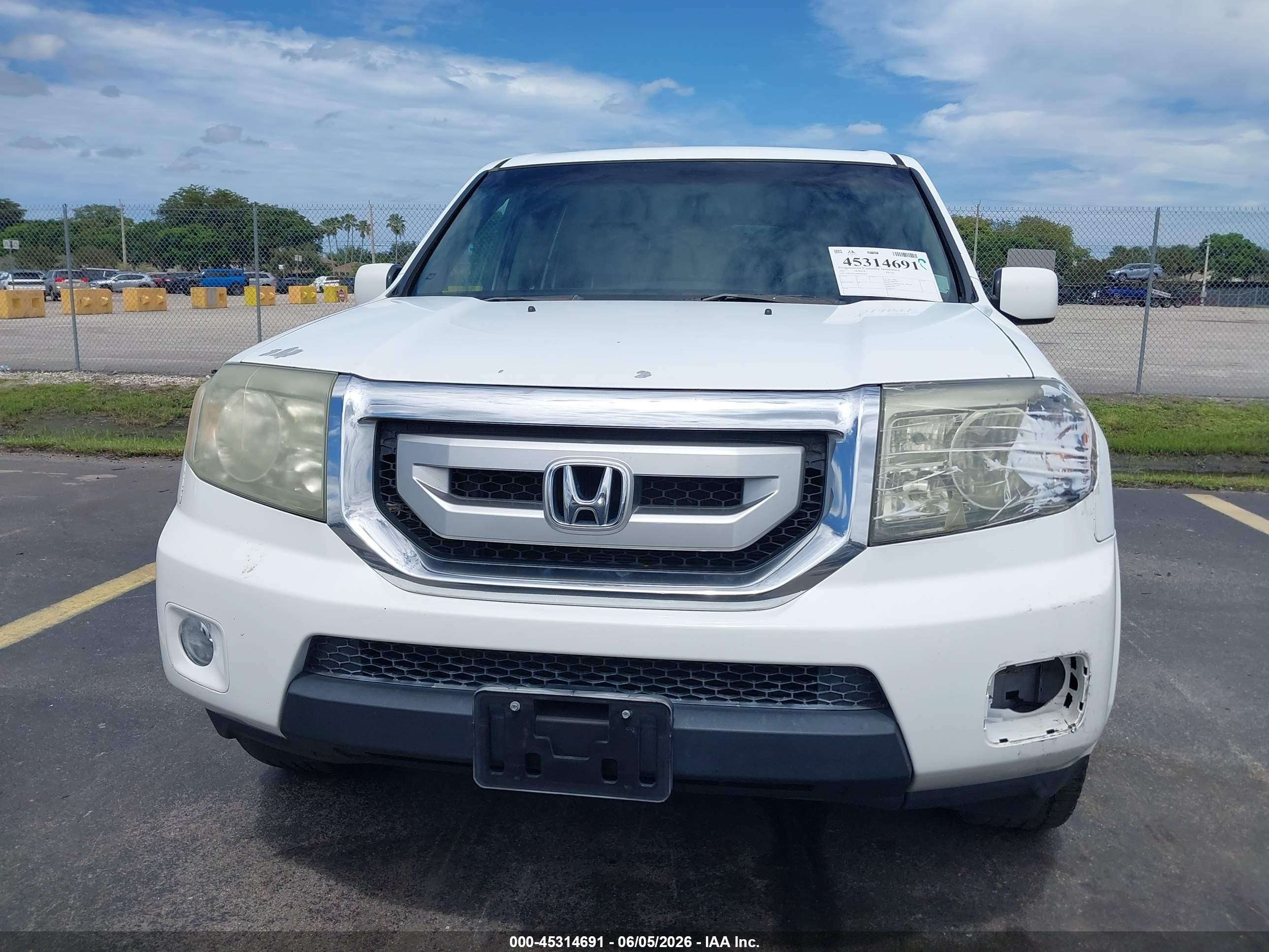 2011 Honda Pilot Ex Белый vin: 5FNYF3H48BB010824
