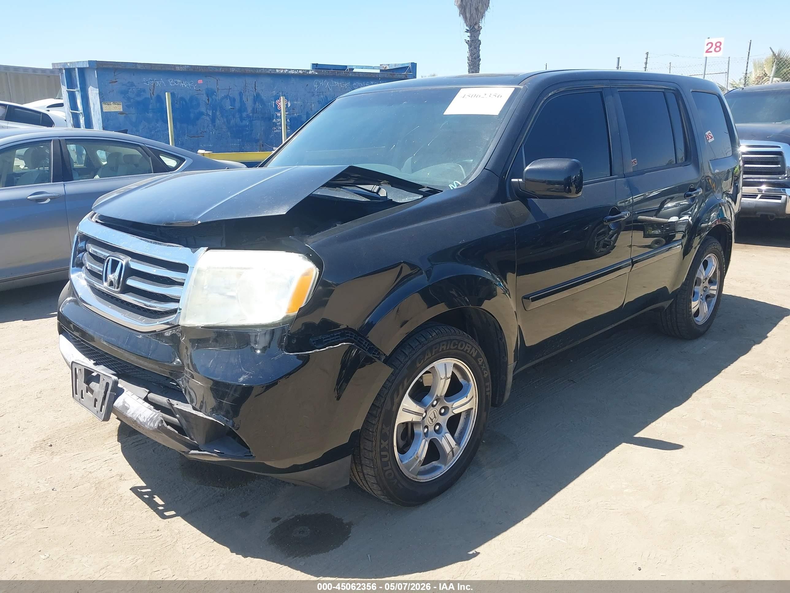2012 Honda Pilot Ex Black vin: 5FNYF3H48CB014812