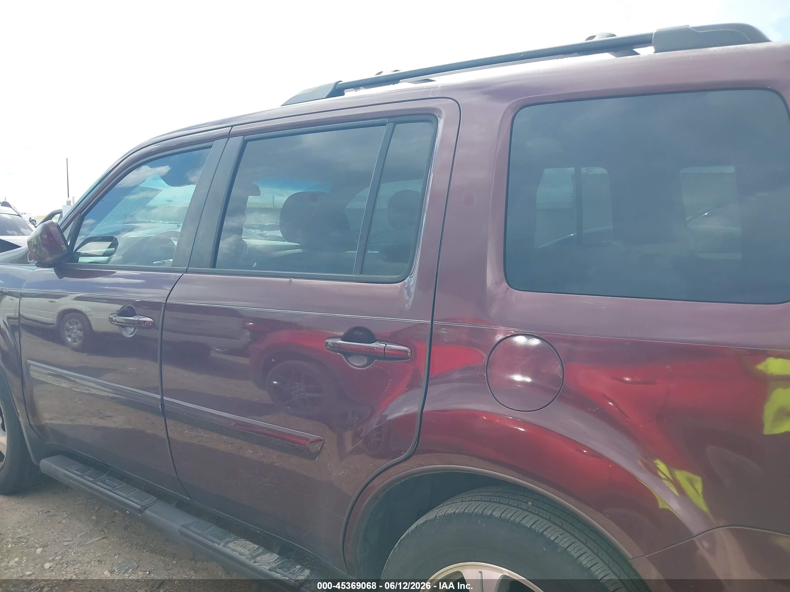 2014 Honda Pilot Ex Maroon vin: 5FNYF3H48EB011931