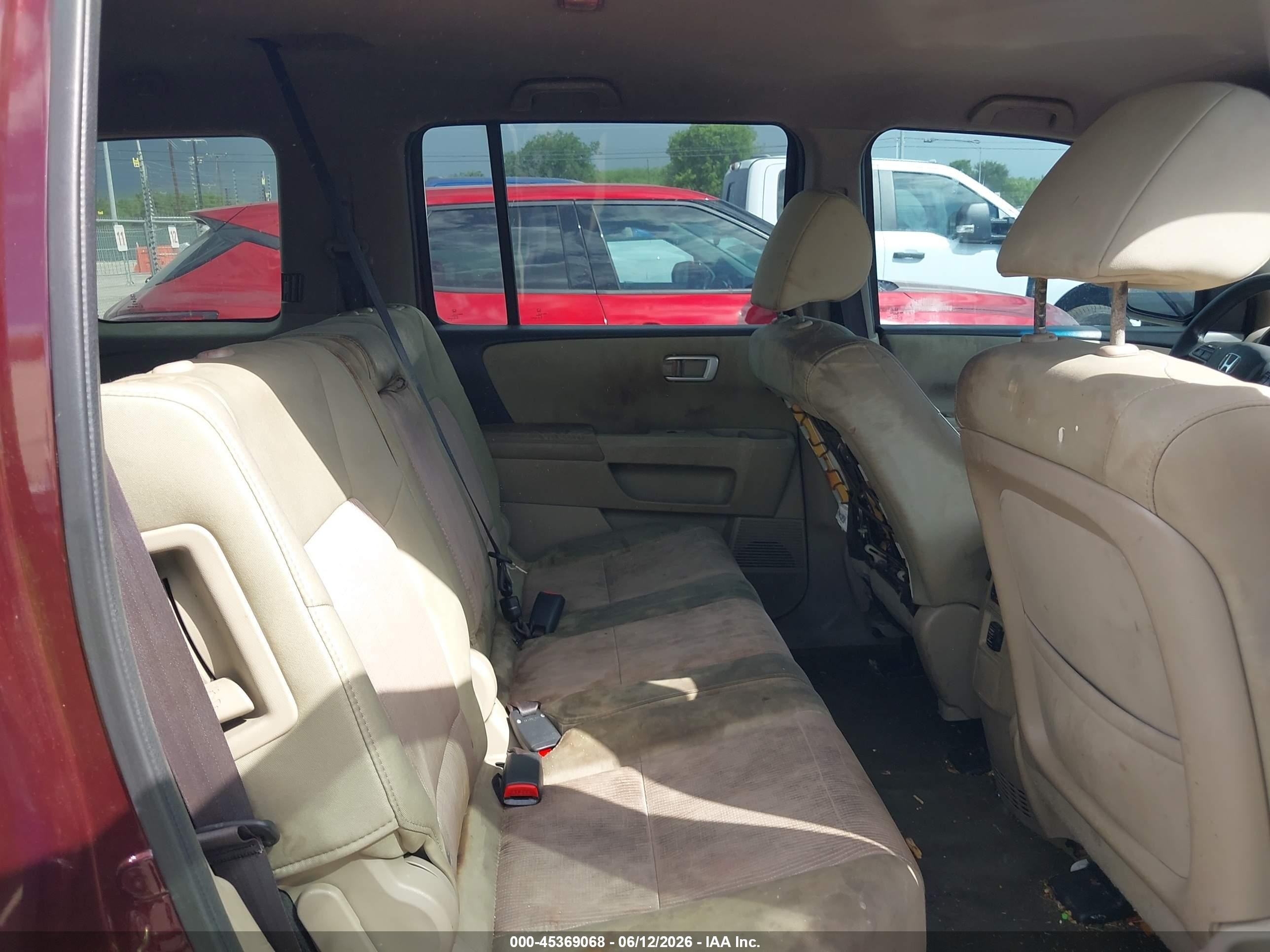 2014 Honda Pilot Ex Maroon vin: 5FNYF3H48EB011931