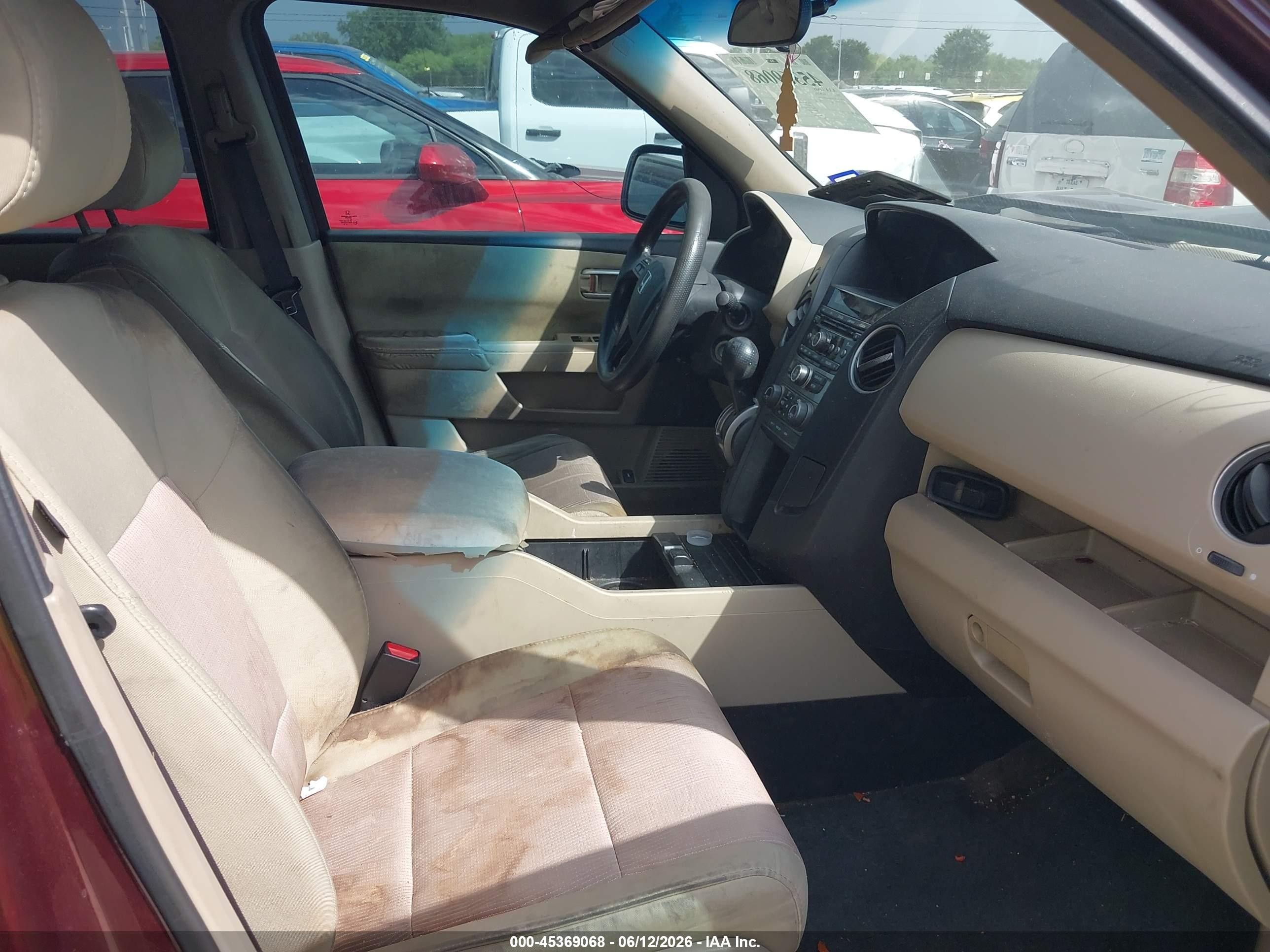2014 Honda Pilot Ex Maroon vin: 5FNYF3H48EB011931